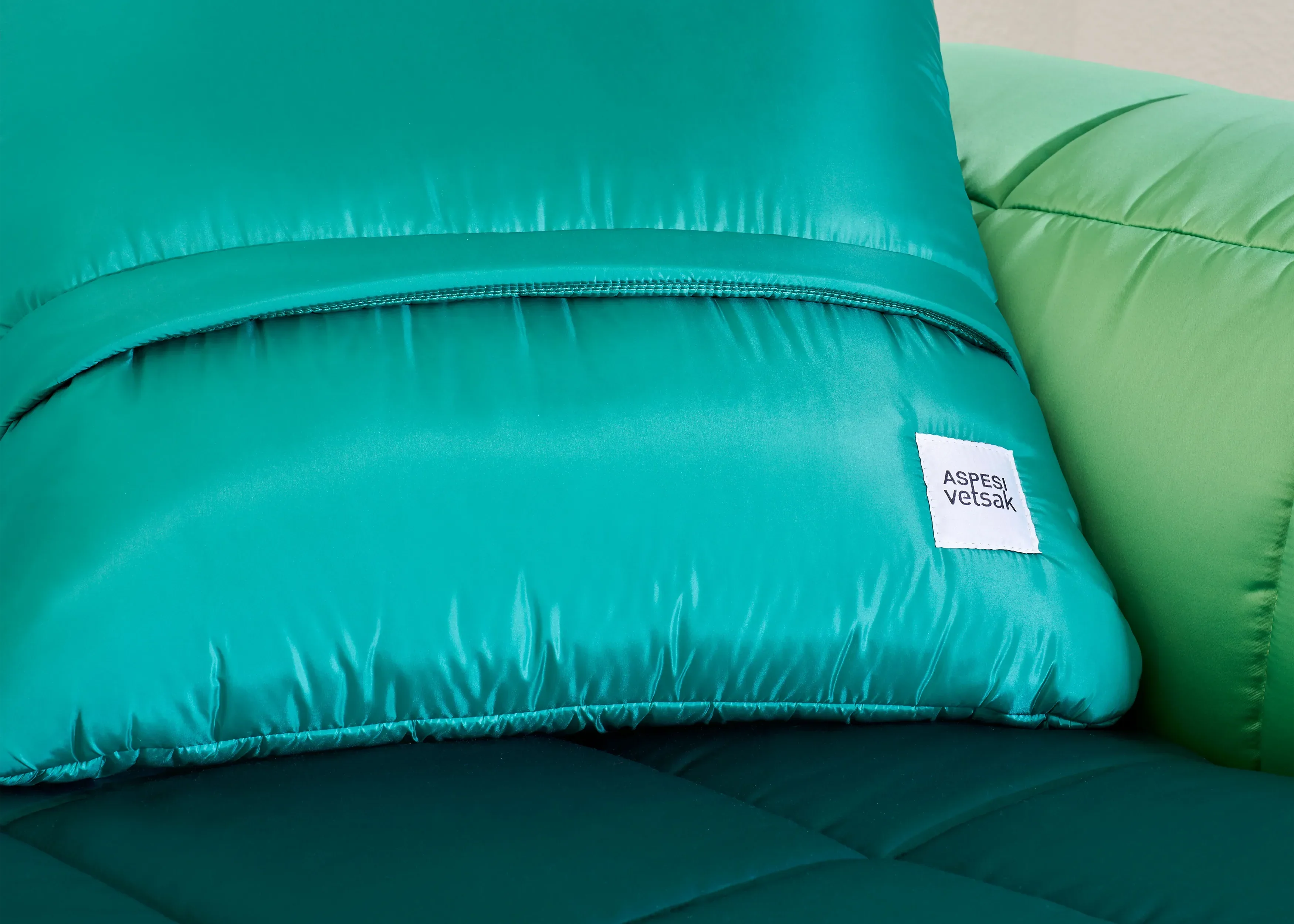 big pillow - bricks - moss - 60cm x 60cm - Image 3