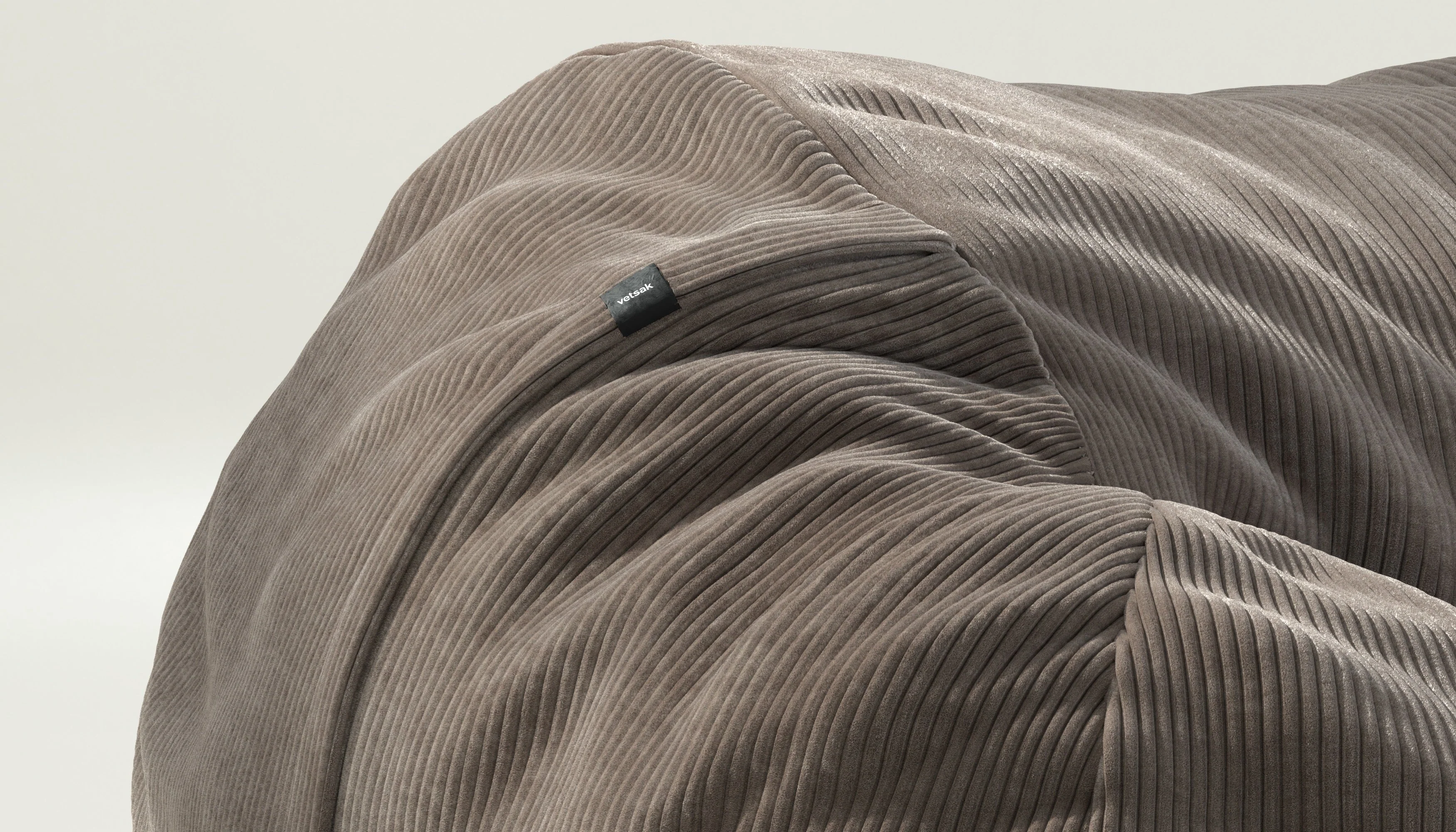 vetsak | Zitzak Large - Cord Velour - Mocha - Image 3