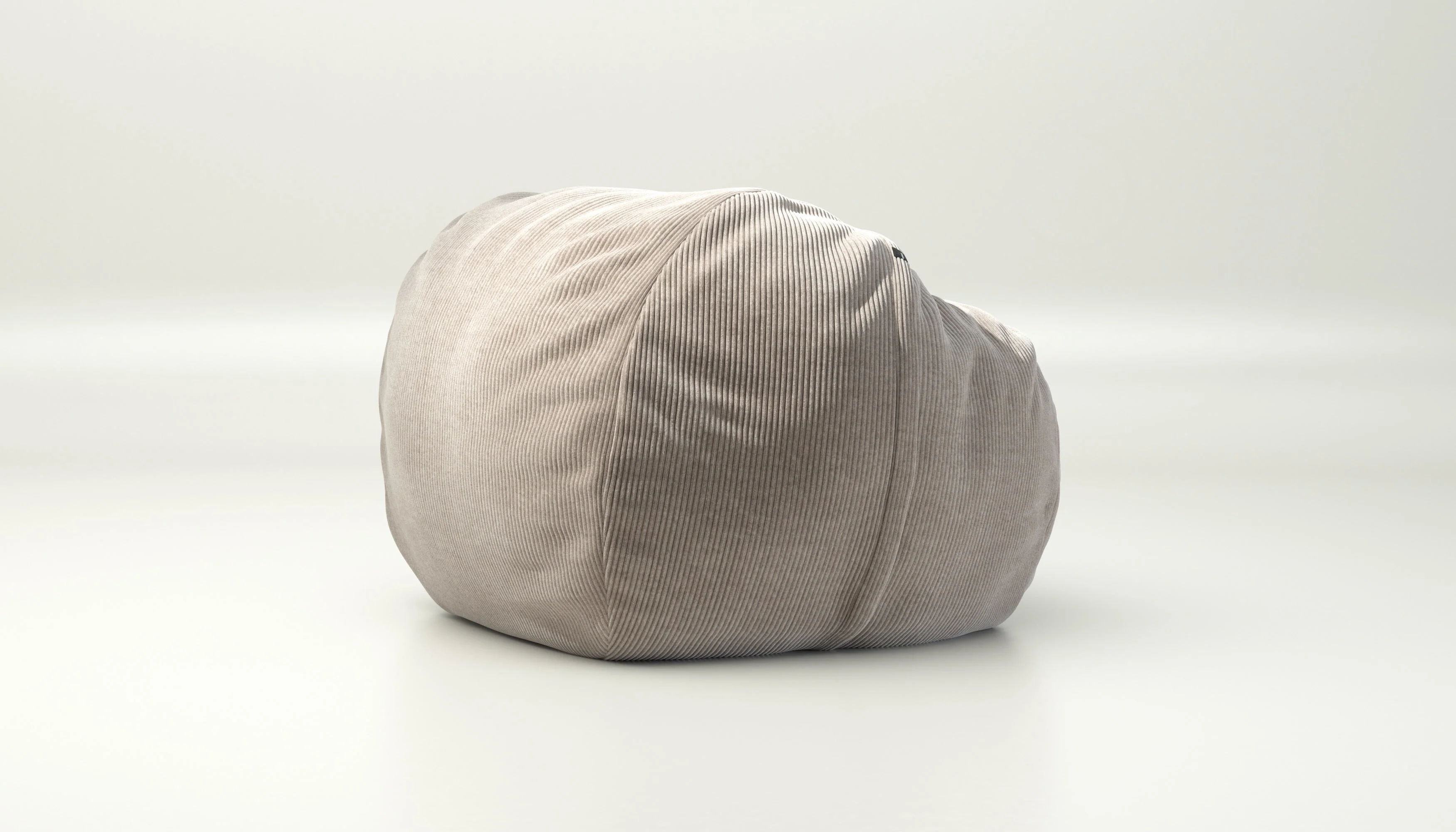 vetsak | Zitzak Medium - Cord Velour - Platinum - Image 2