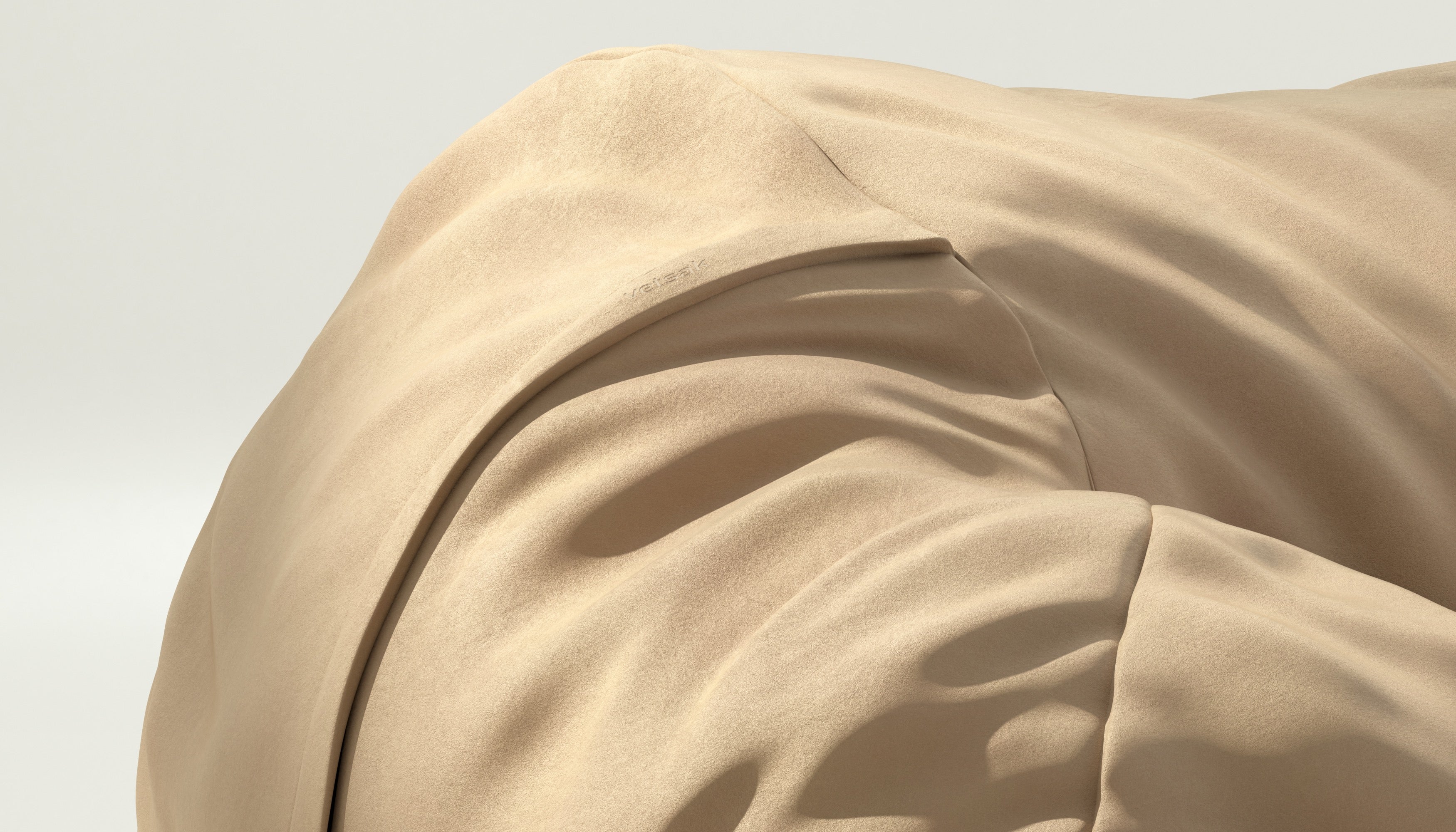 vetsak | Cover Zitzak Large - Leather - Beige - Image 3