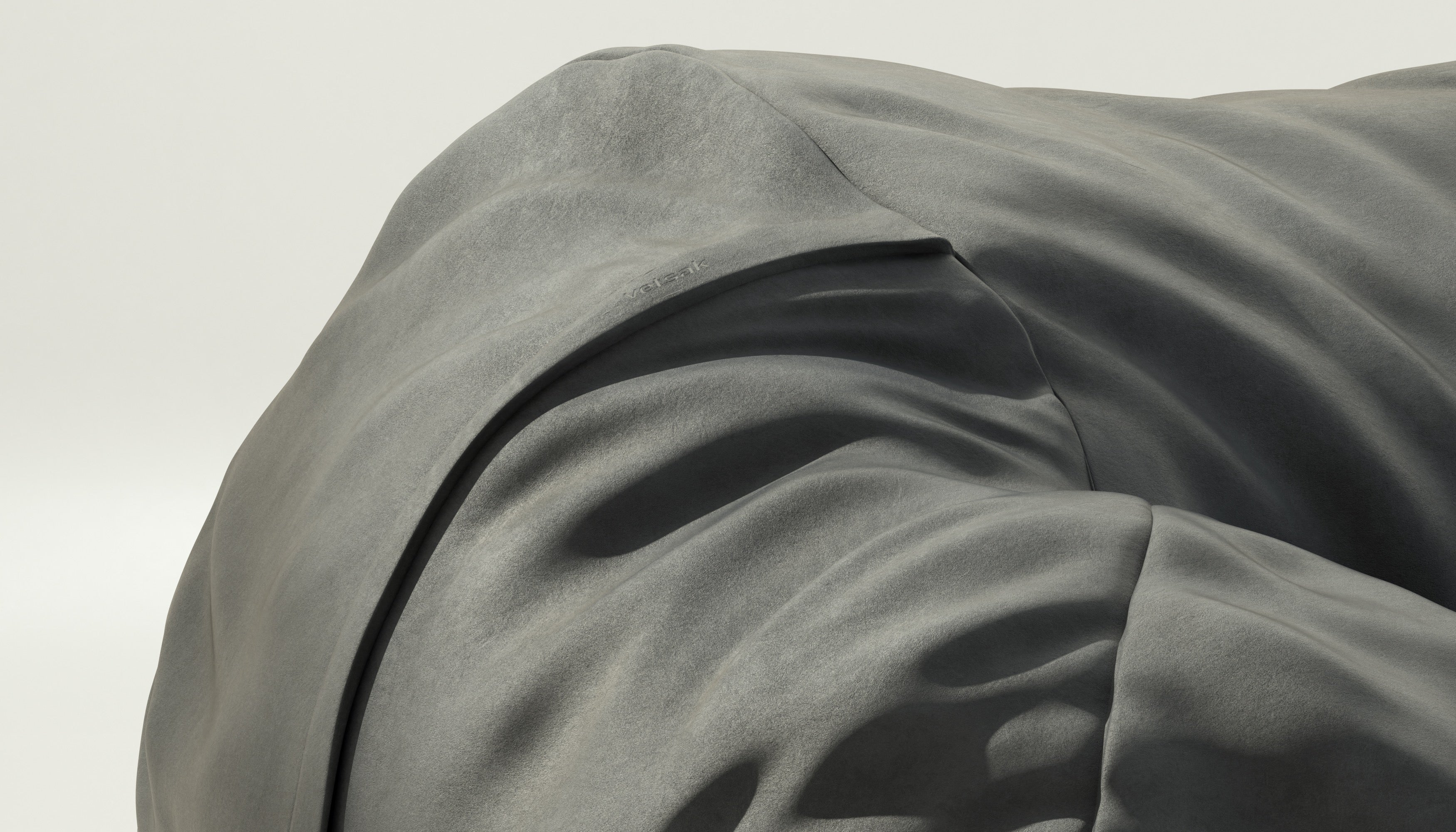 vetsak | Cover Zitzak Large - Leather - Dark Grey - Image 3