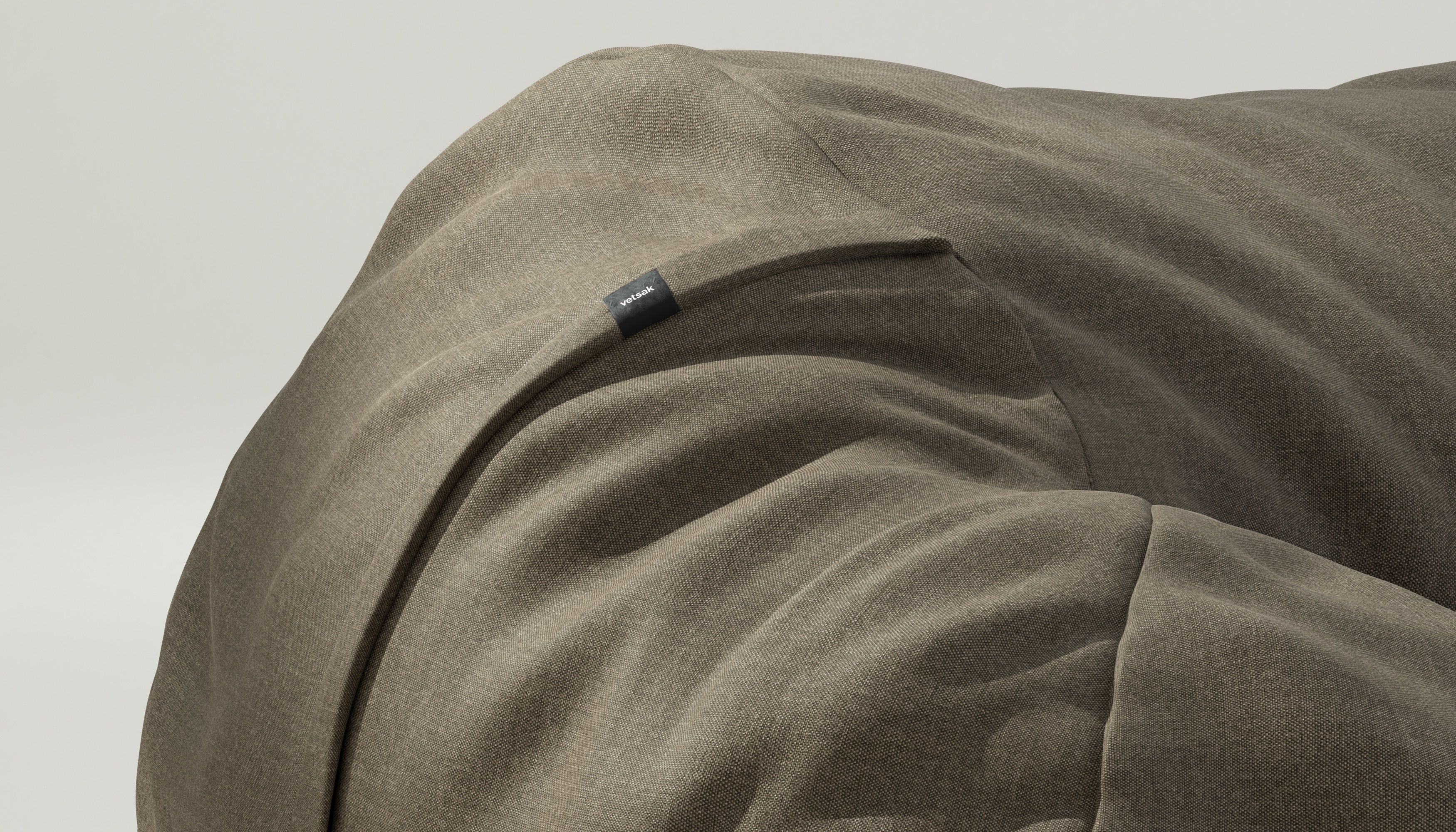 vetsak | Cover Zitzak Large - Pique - Taupe - Image 3