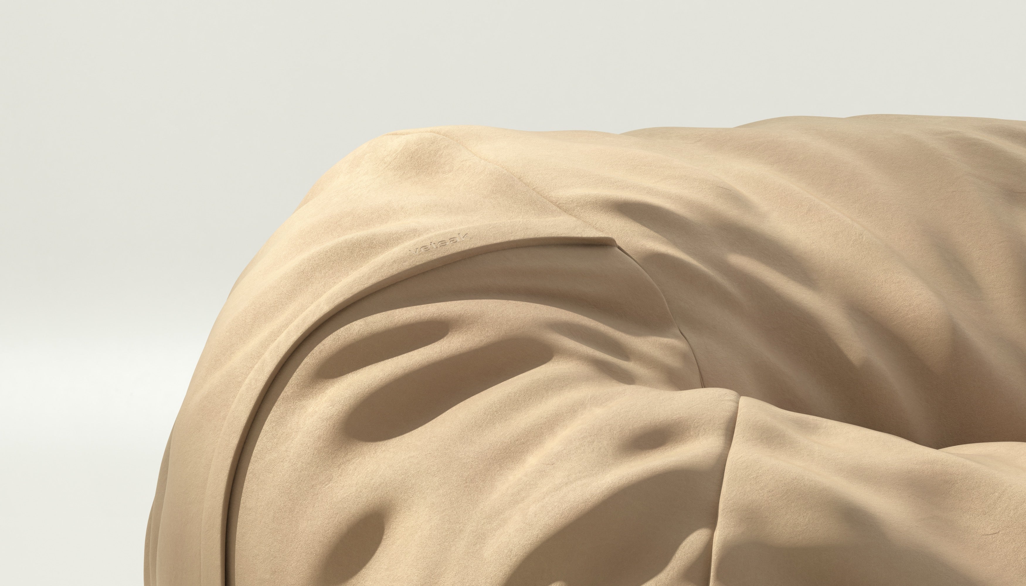 vetsak | Cover Zitzak Medium - Leather - Beige - Image 3