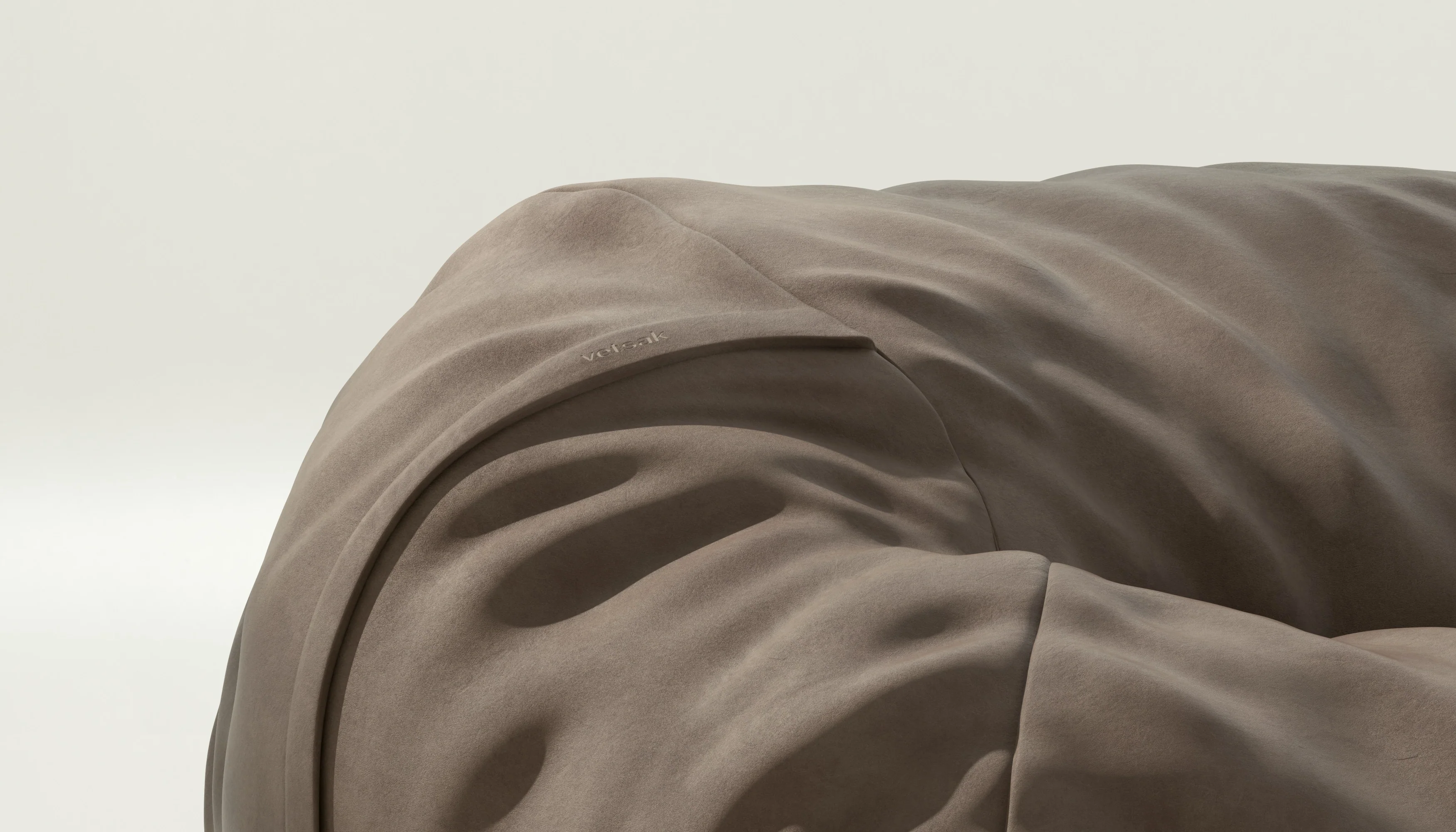 vetsak | Cover Zitzak Medium - Leather - Cacao - Image 3