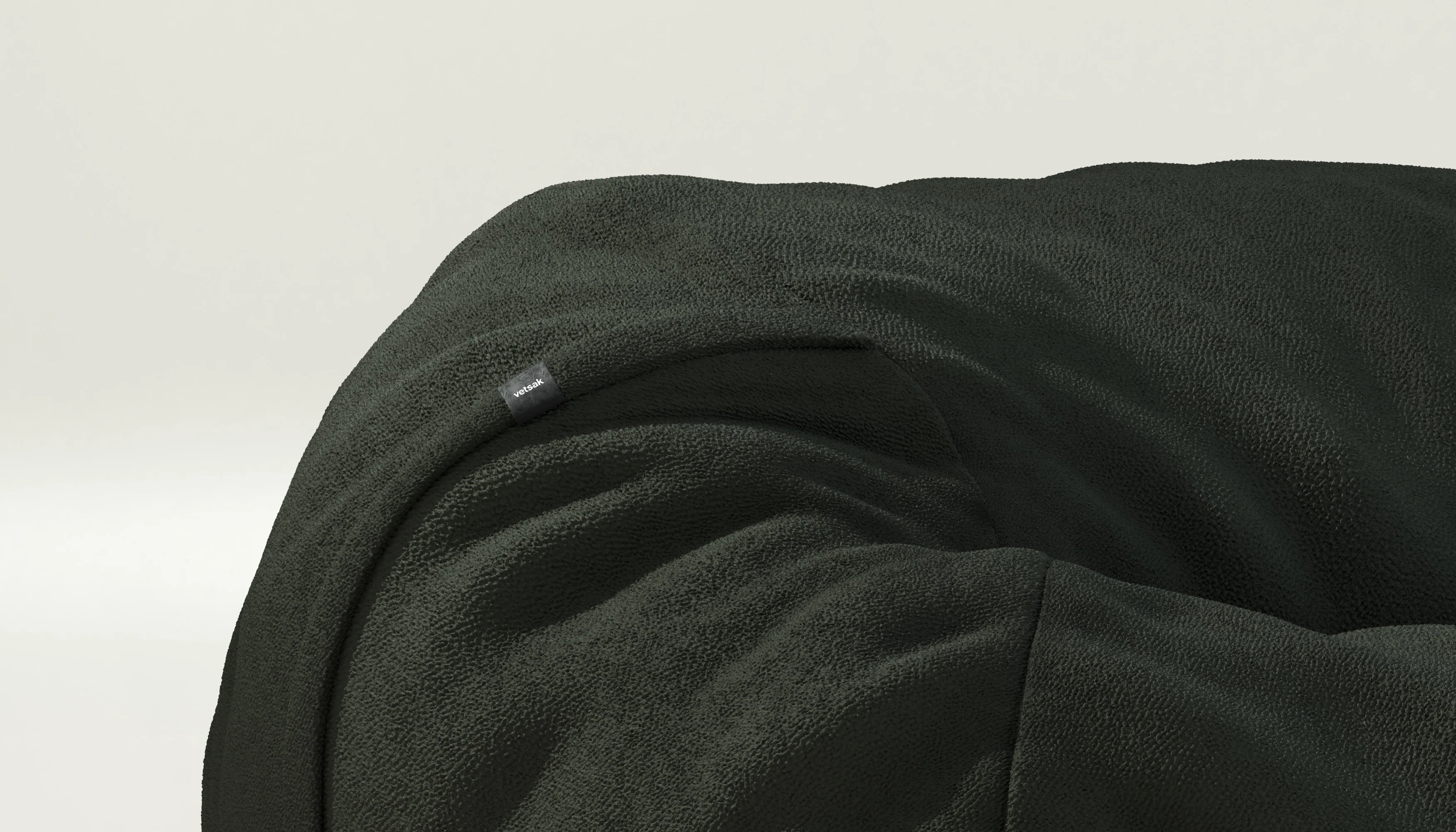 vetsak | Cover Zitzak Medium - Loop Loop - Mousse - Image 3