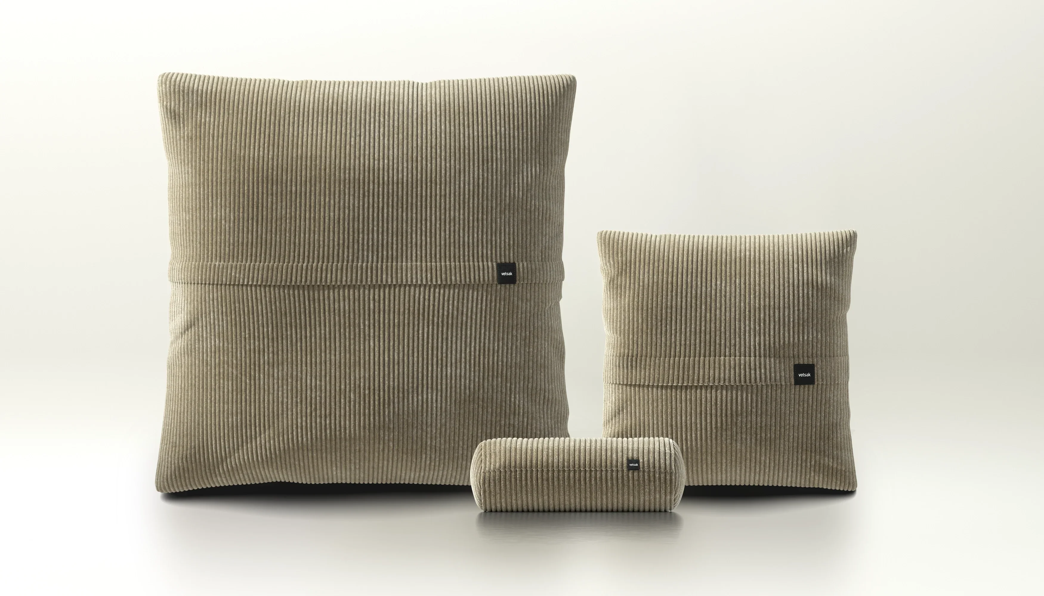 Pillow Set 2 - Cord Velour - Khaki