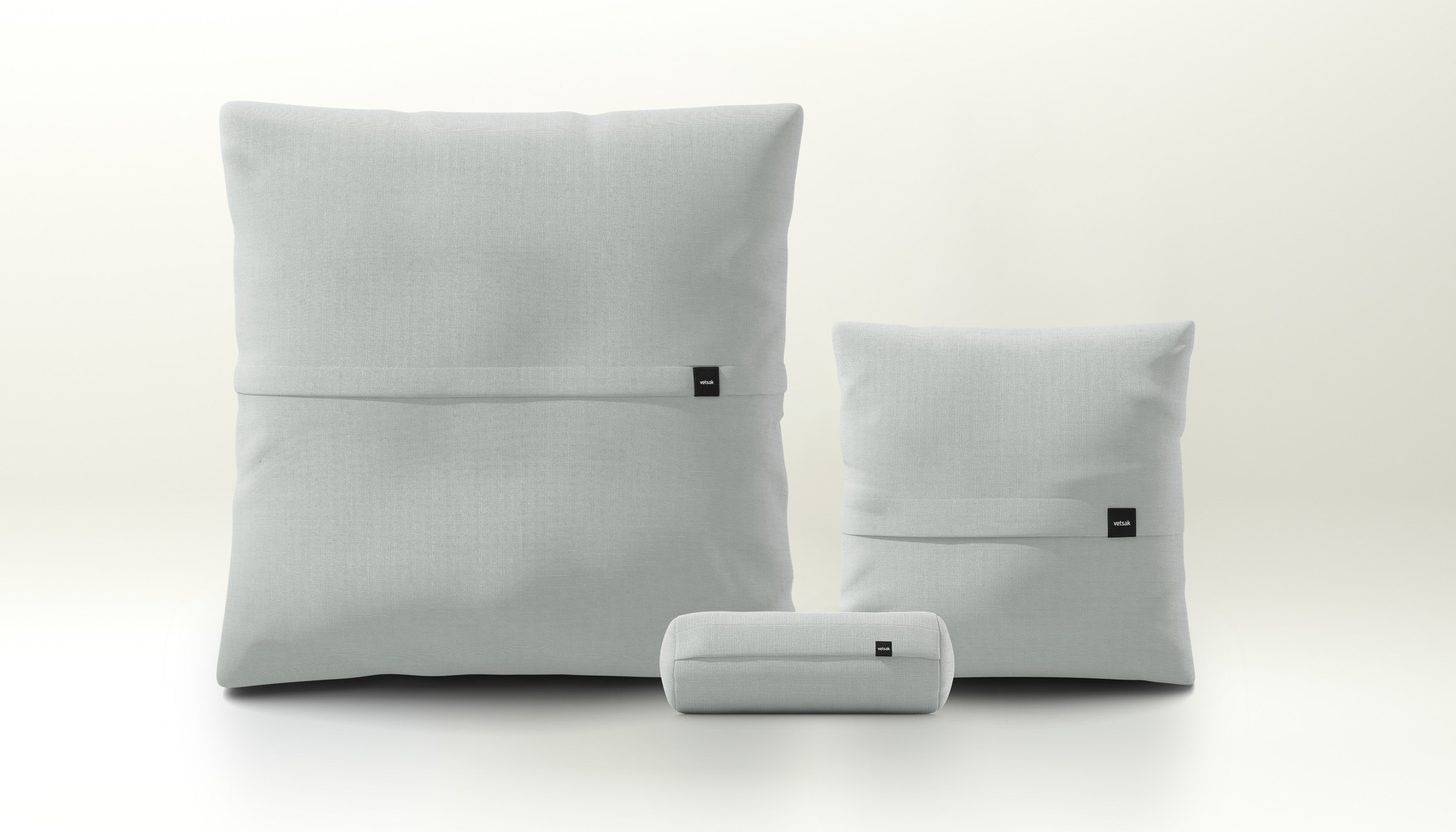 Pillow Set 2 - Pique - Light Grey