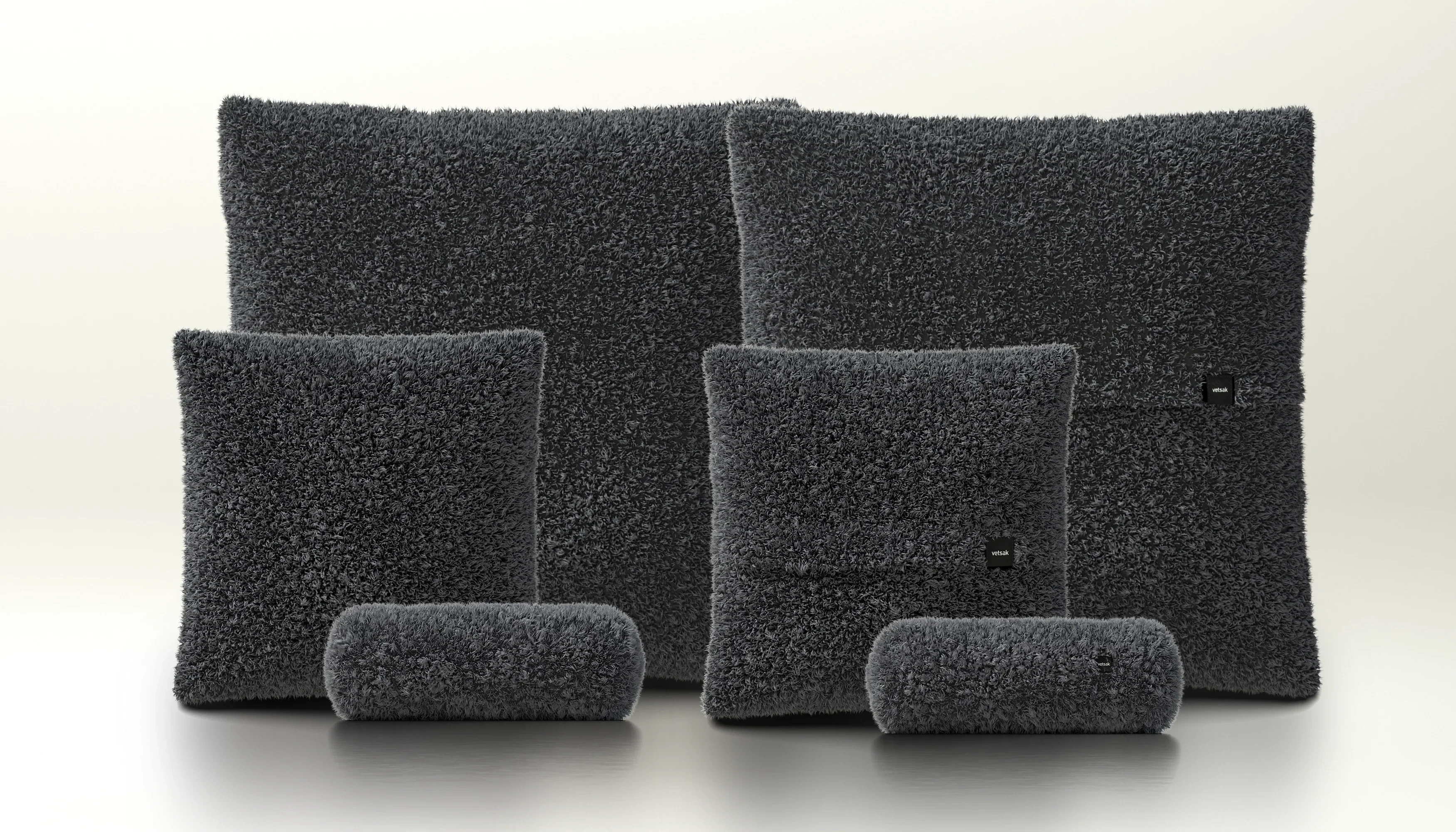 Pillow Set 3 - Doodle - Dark Grey