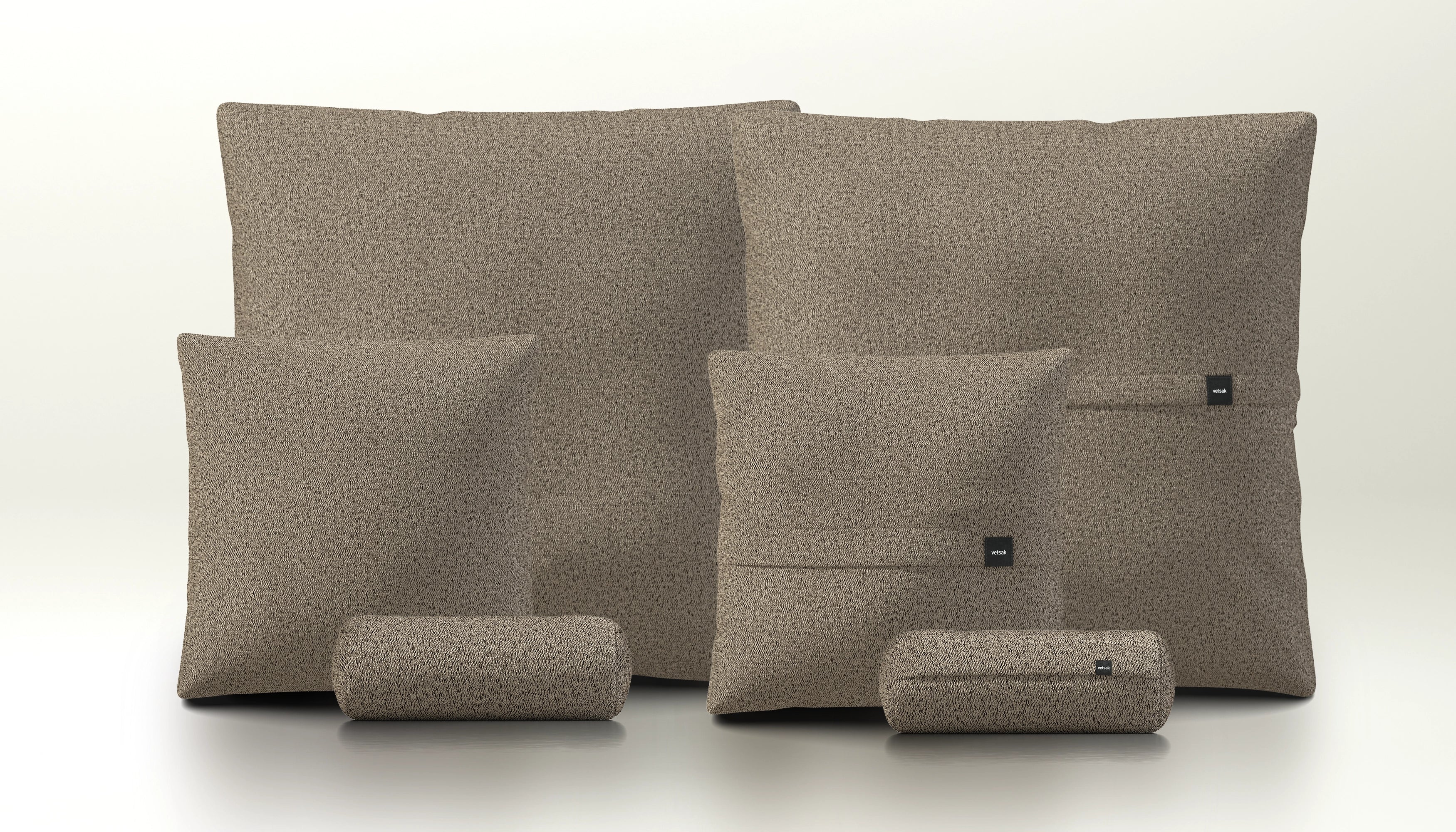 Pillow Set 3 - Loop Loop - Taupe