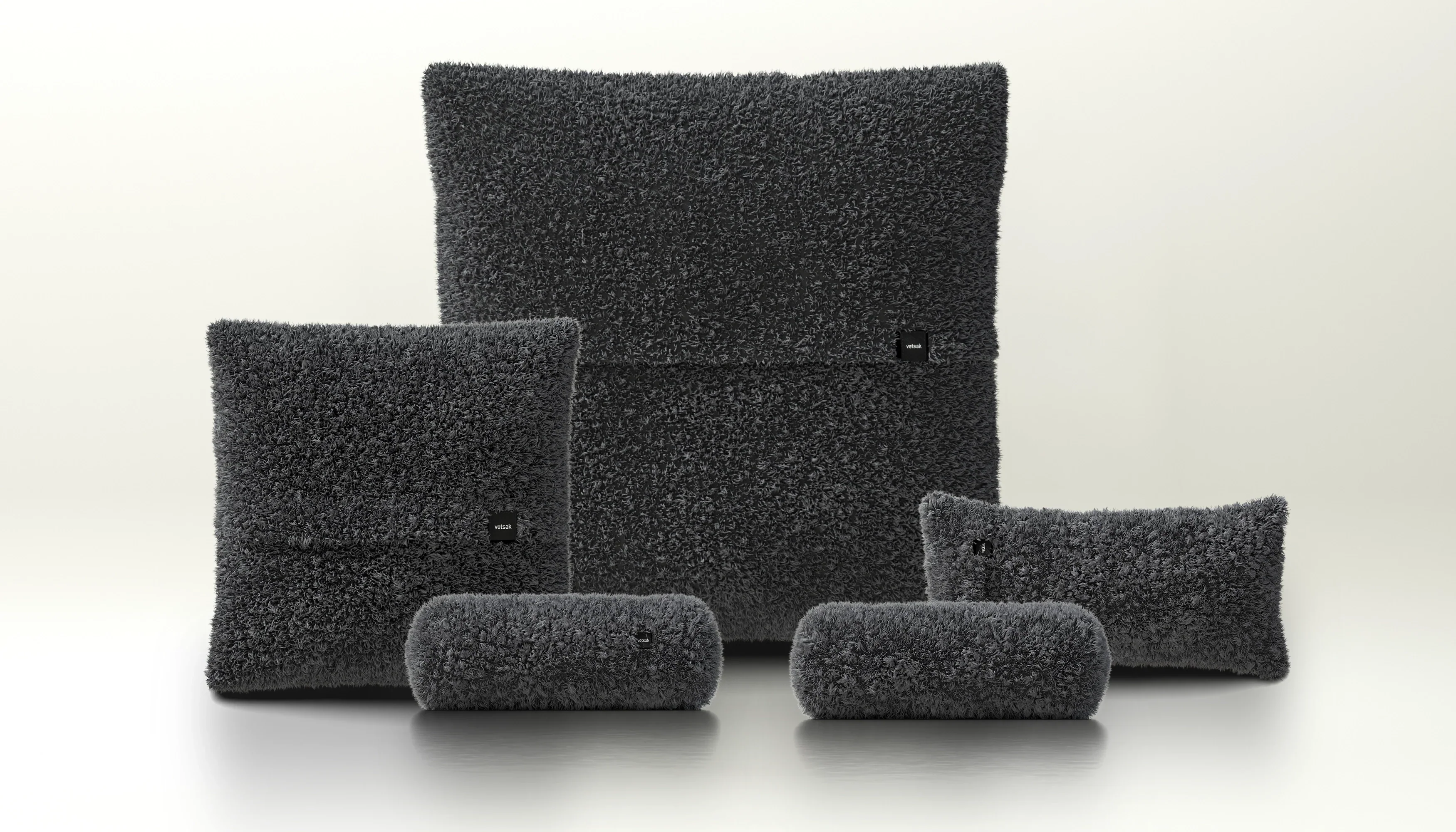 Pillow Set 4 - Doodle - Dark Grey