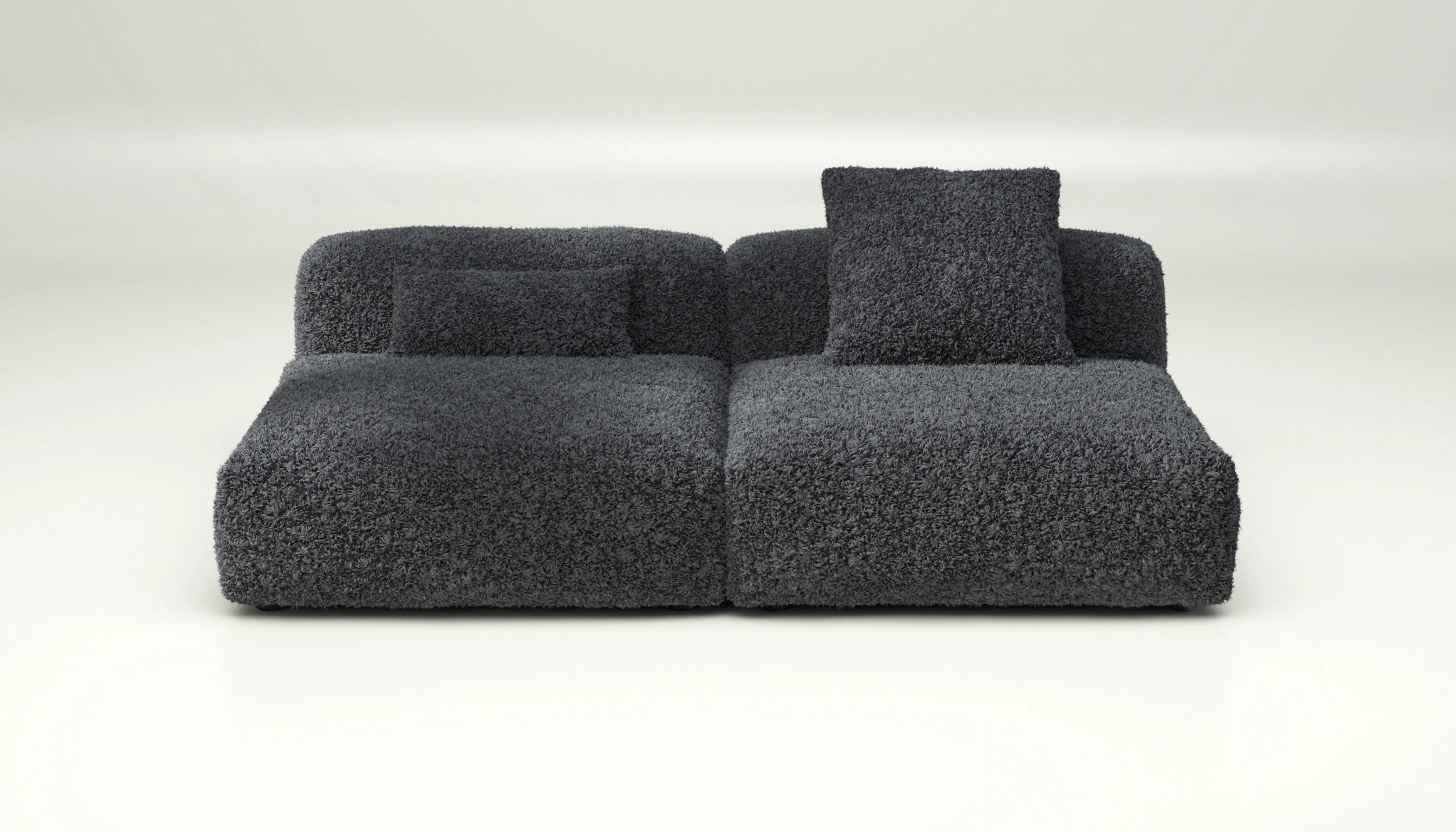 vetsak | Sofa Set 01 Large - Doodle - Dark Grey | Modulaire Sofa | 3.5 Zits