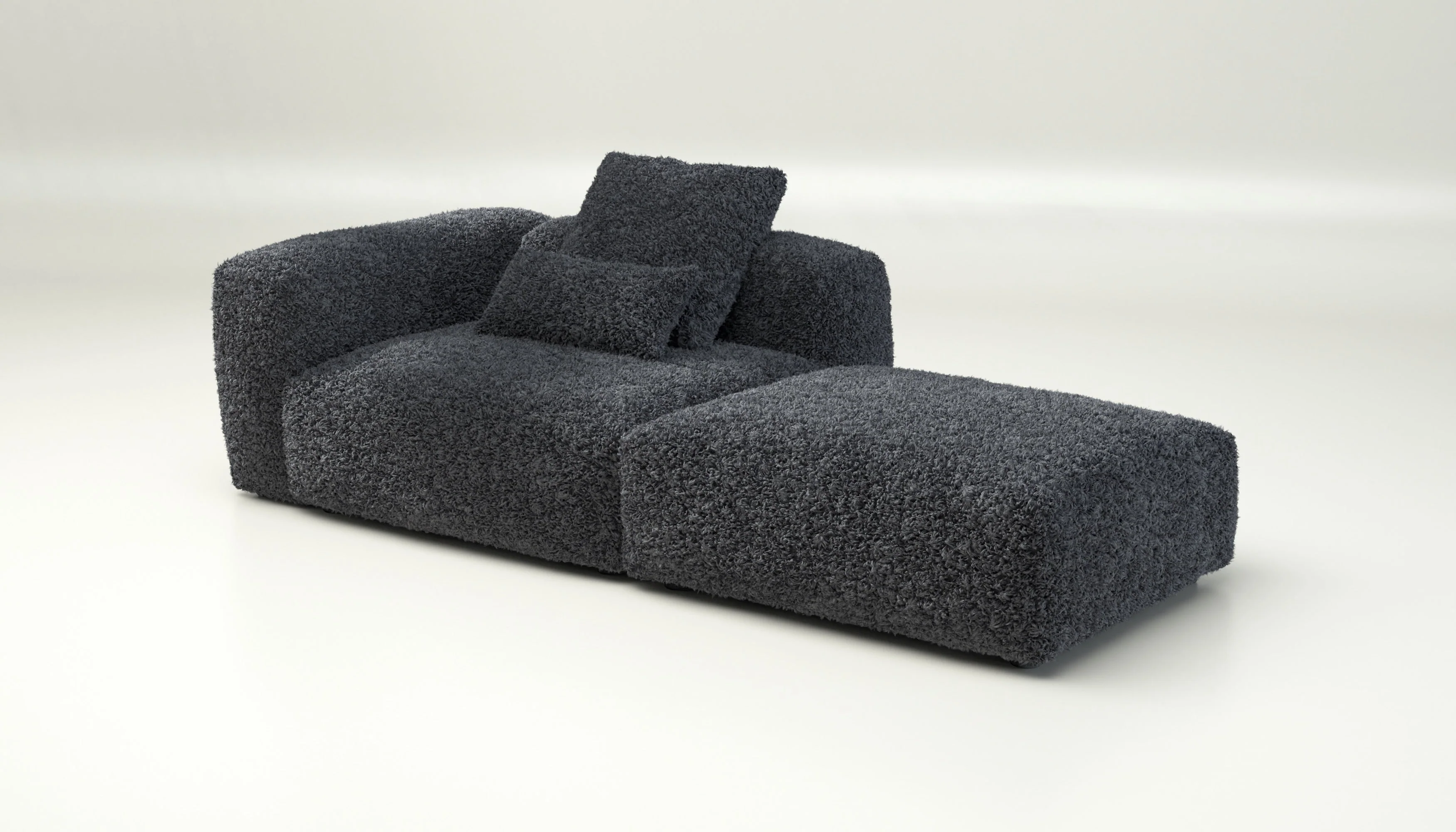 vetsak | Sofa Set 01 Large - Doodle - Dark Grey | Modulaire Sofa | 3.5 Zits - Image 4