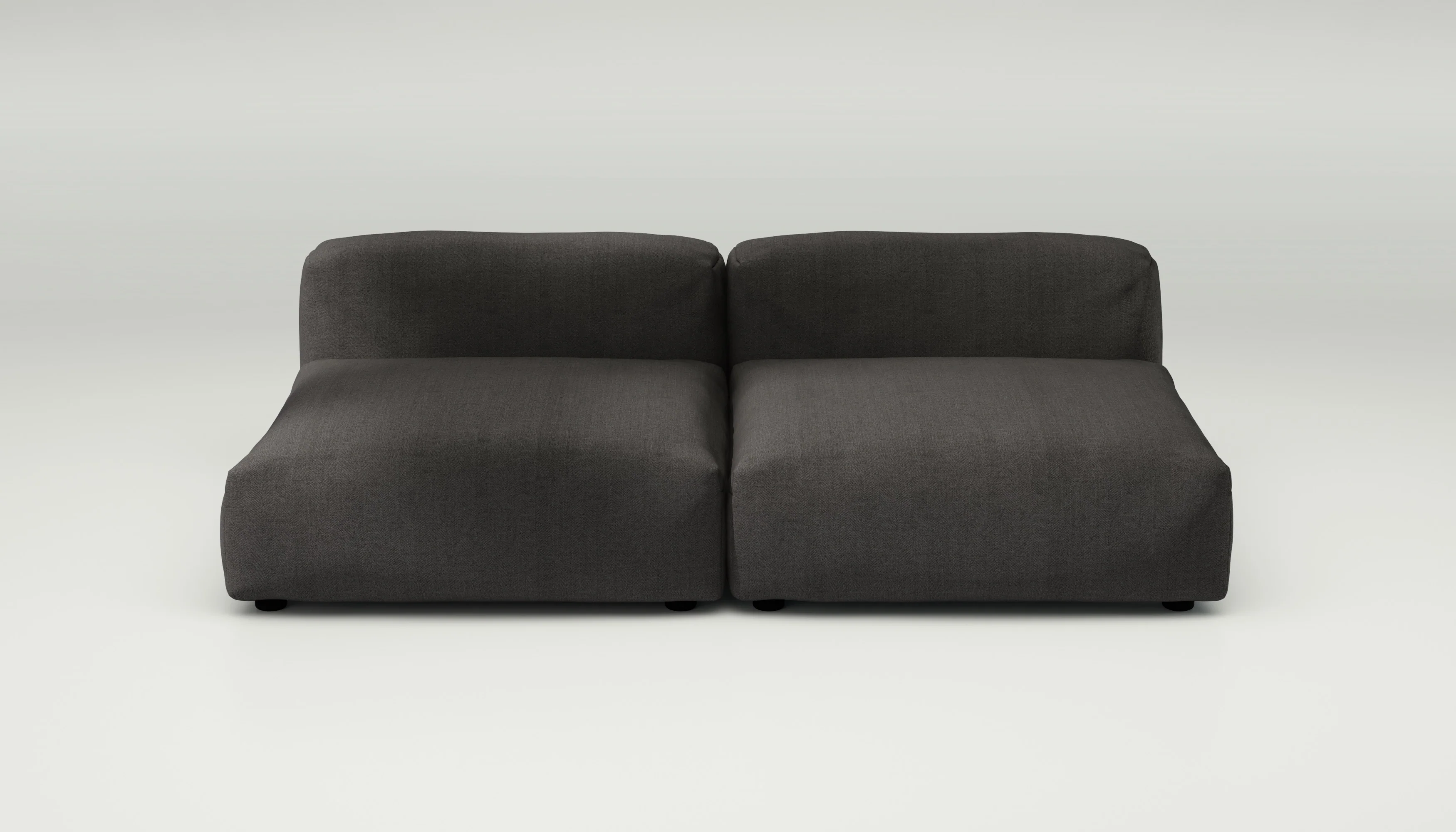 vetsak | Sofa Set 01 Large - Herringbone - Dark Grey | Modular Sofa | 3.5 Seater - Image 2