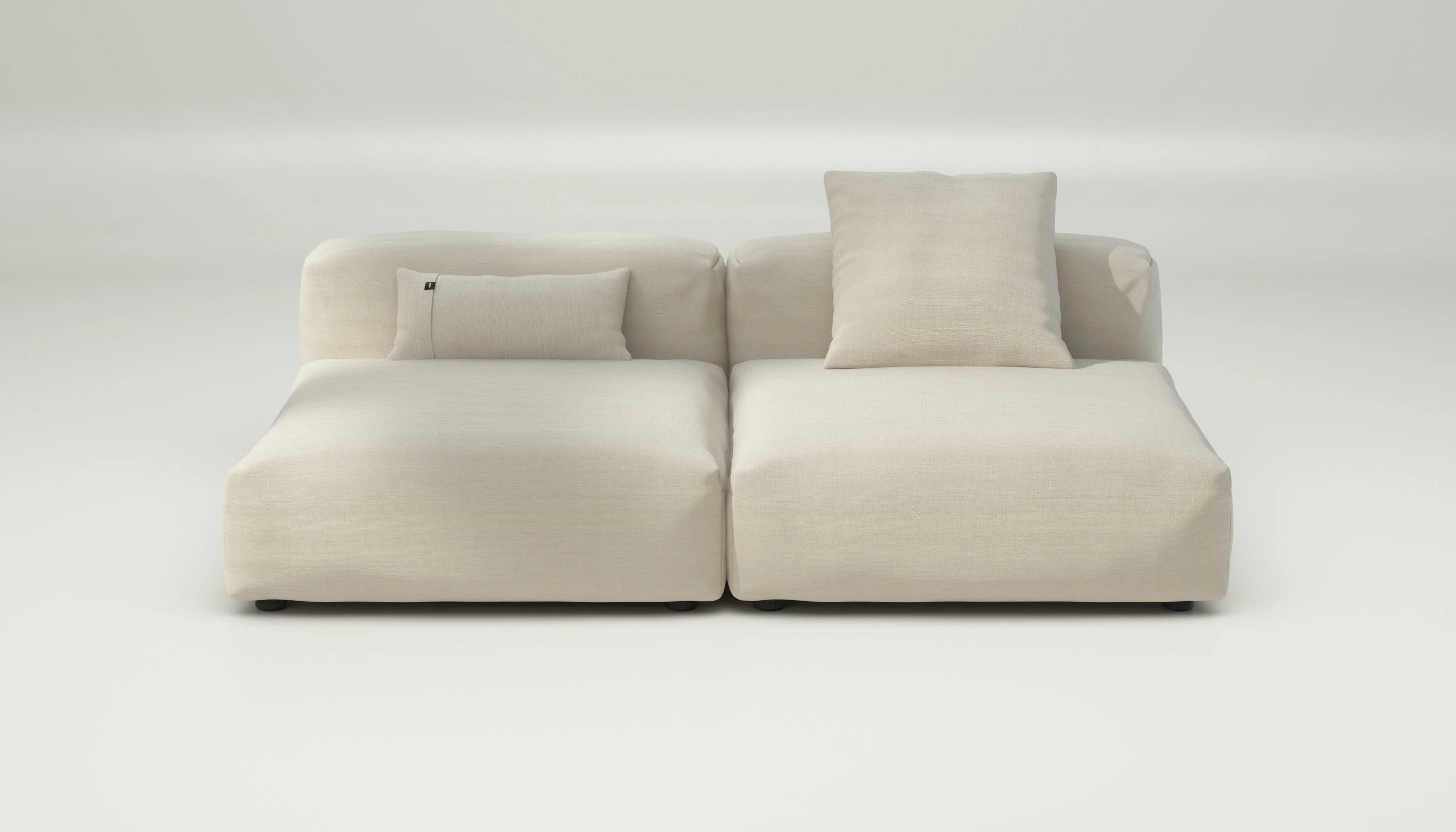 vetsak | Sofa Set 01 Large - Pique - Beige | Modular Sofa | 3.5 Seater