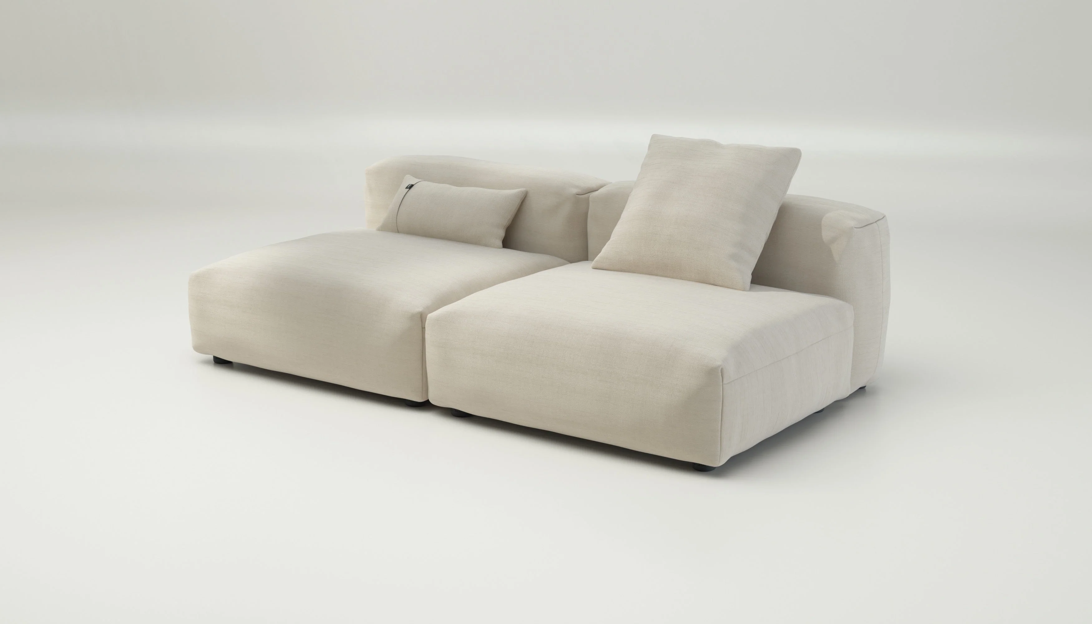 vetsak | Sofa Set 01 Large - Pique - Beige | Modular Sofa | 3.5 Seater - Image 3