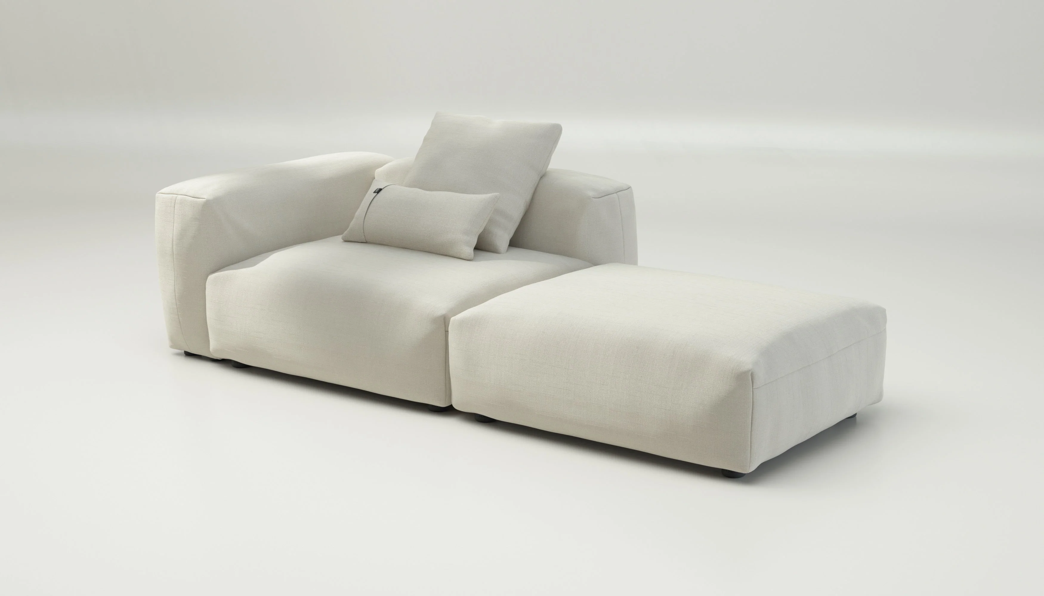 vetsak | Sofa Set 01 Large - Pique - Creme | Modulaire Sofa | 3.5 Zits - Image 4