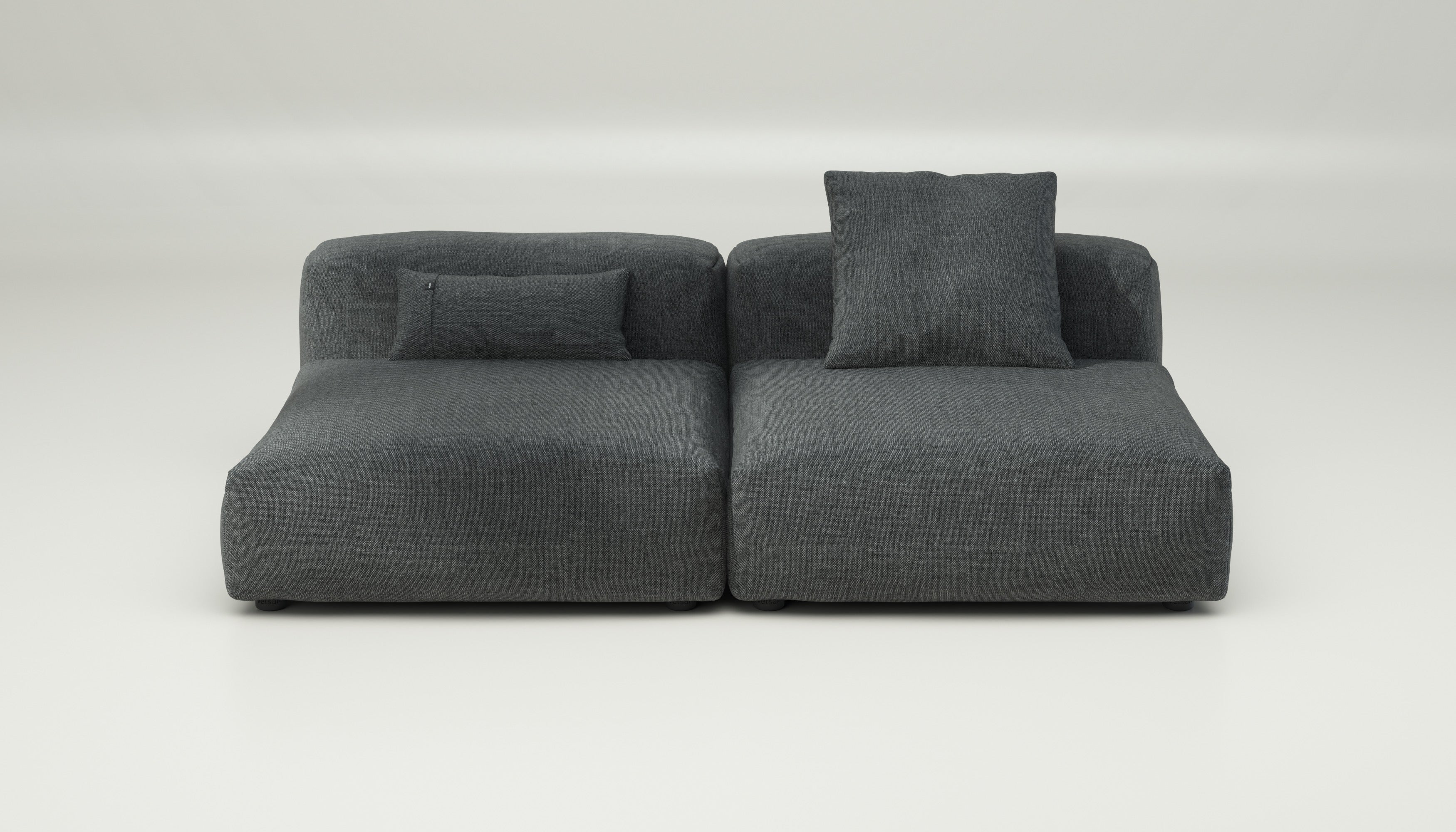 vetsak | Sofa Set 01 Large - Pique - Dark Grey | Modular Sofa | 3.5 Seater