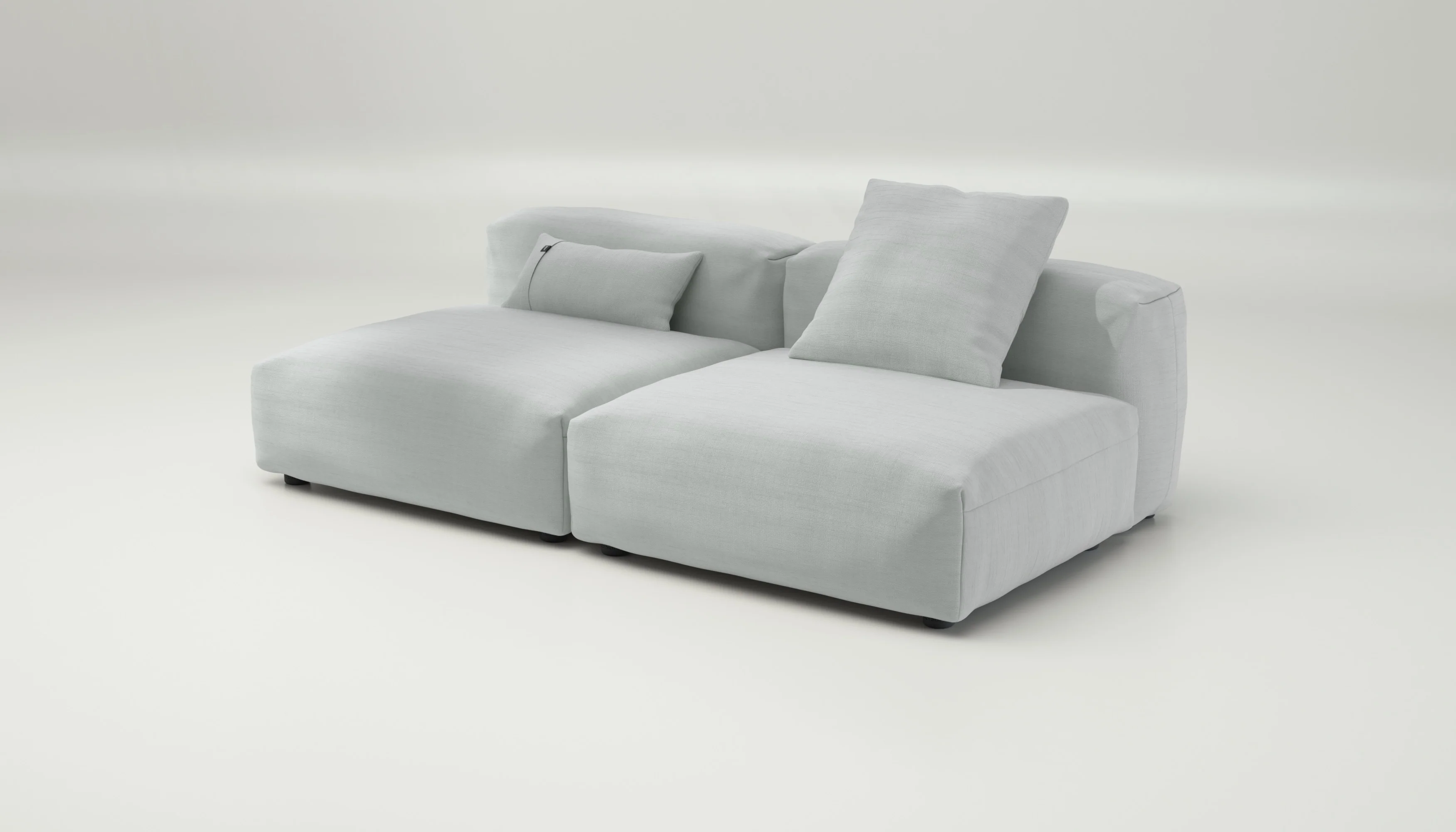 vetsak | Sofa Set 01 Large - Pique - Light Grey | Modular Sofa | 3.5 Seater - Image 3