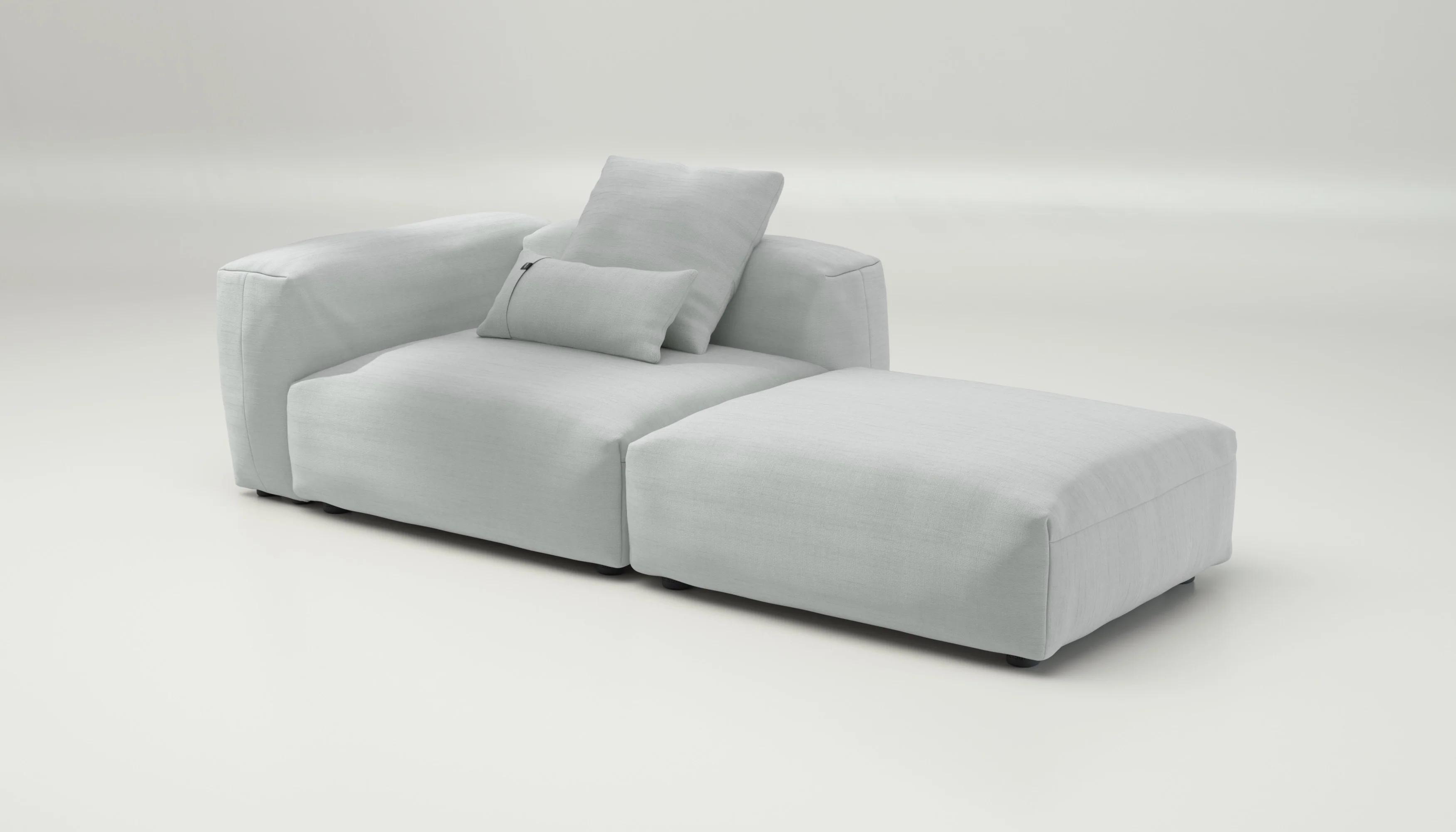 vetsak | Sofa Set 01 Large - Pique - Light Grey | Modular Sofa | 3.5 Seater - Image 4