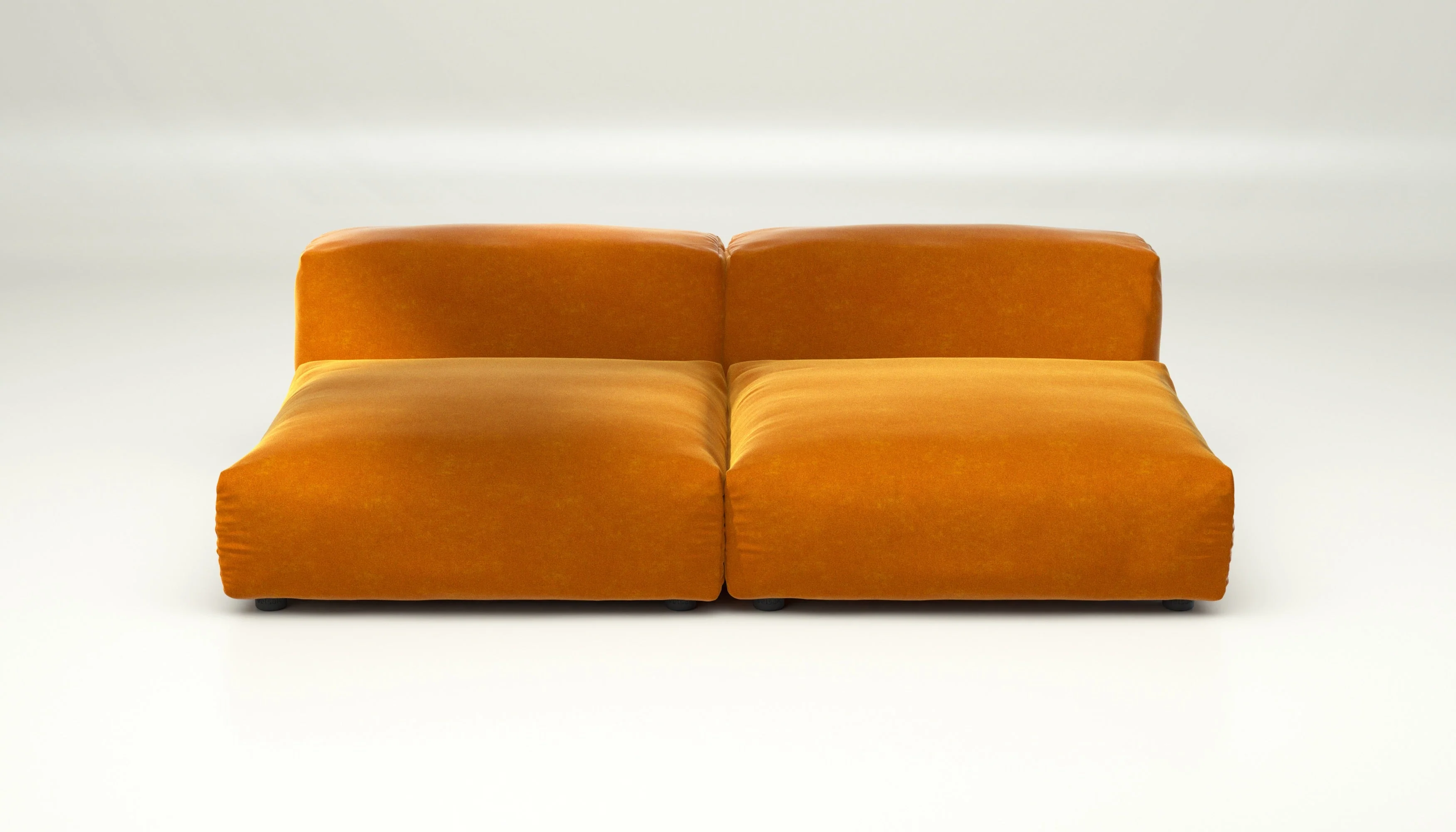 vetsak | Sofa Set 01 Large - Suave - Orange Blaze | Modular Sofa | 3.5 Seater - Image 2