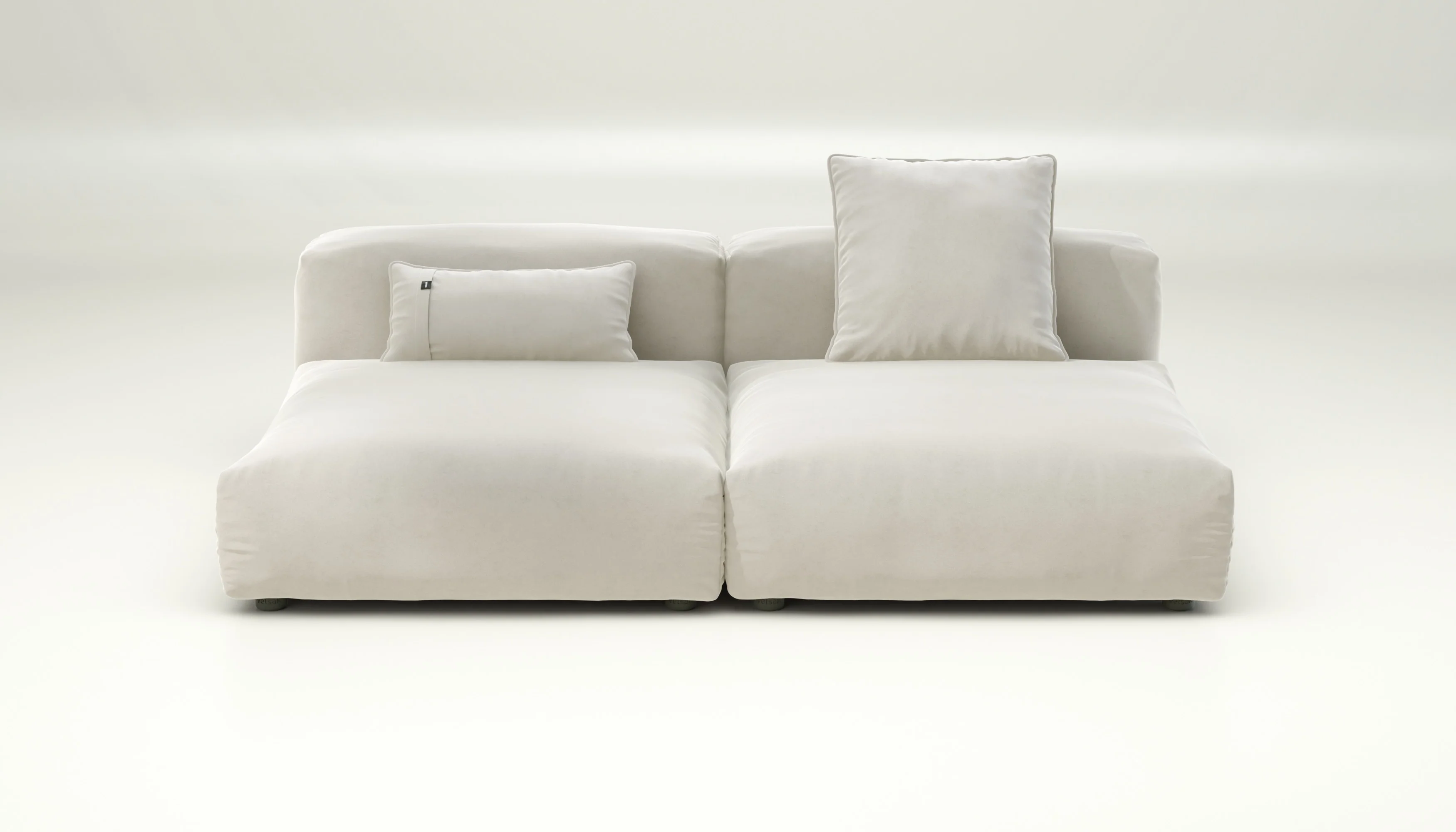 vetsak | Sofa Set 01 Large - Suave - Pearl | Modular Sofa | 3.5 Seater