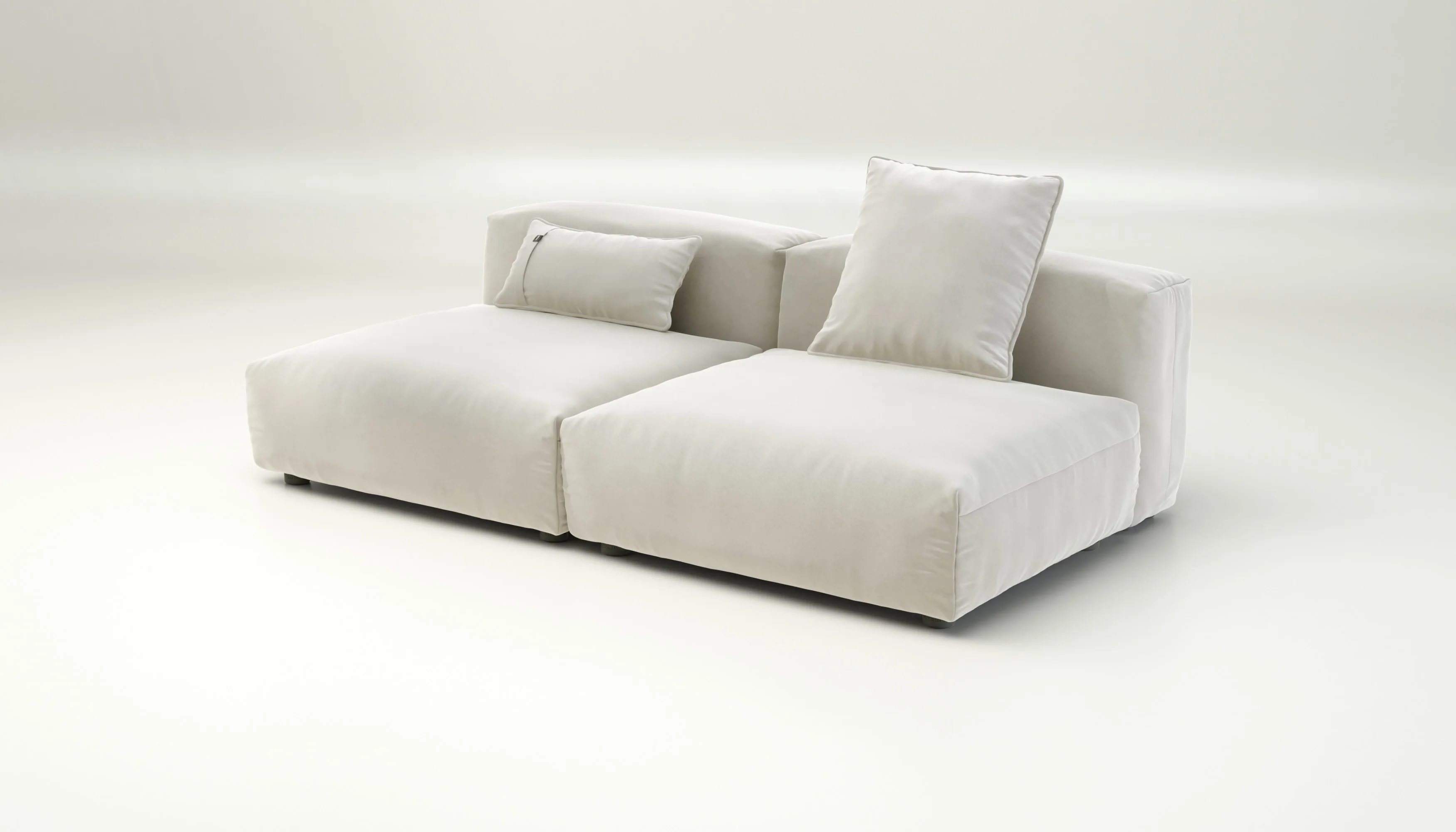vetsak | Sofa Set 01 Large - Suave - Pearl | Modular Sofa | 3.5 Seater - Image 3