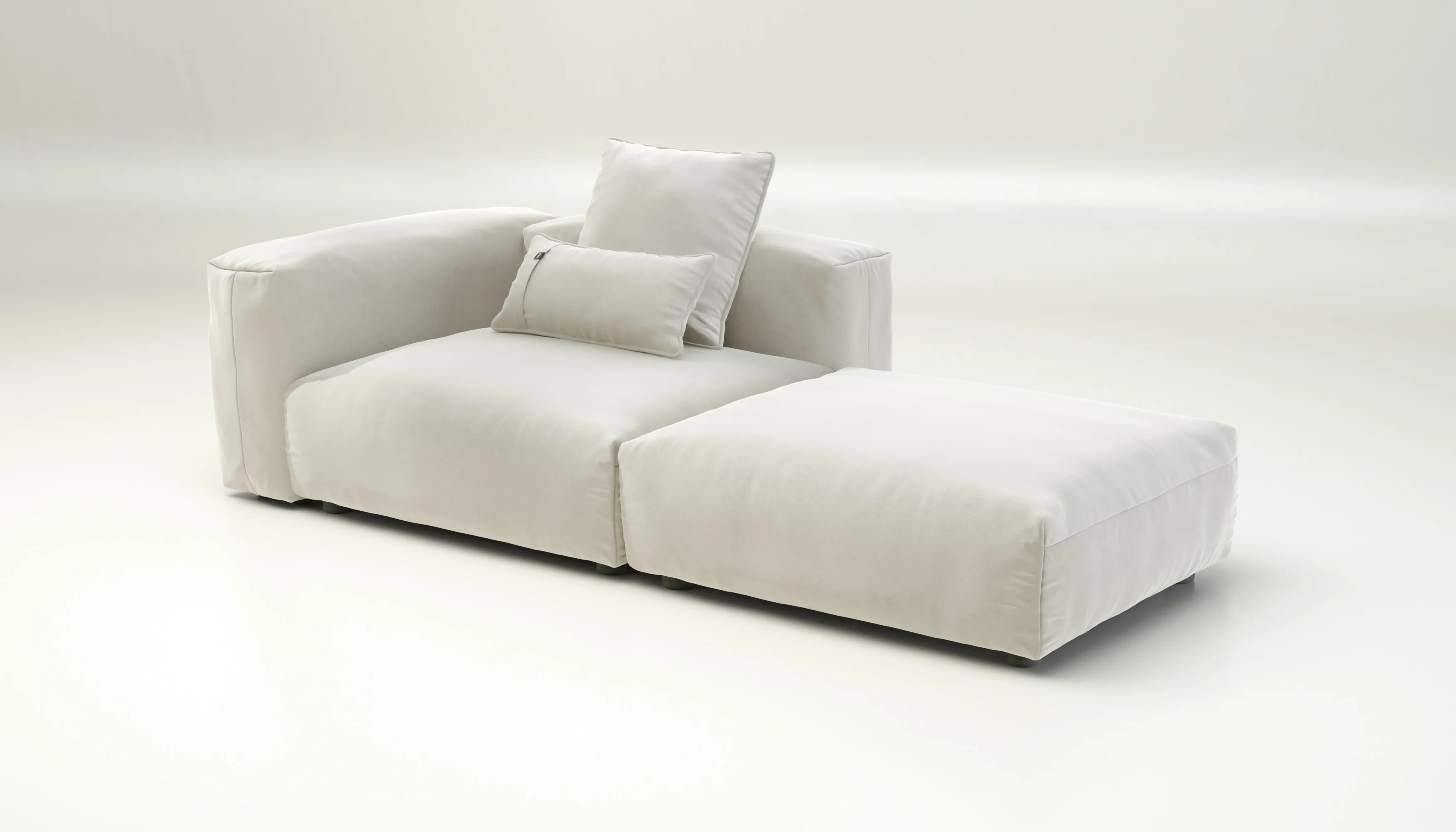 vetsak | Sofa Set 01 Large - Suave - Pearl | Modular Sofa | 3.5 Seater - Image 4