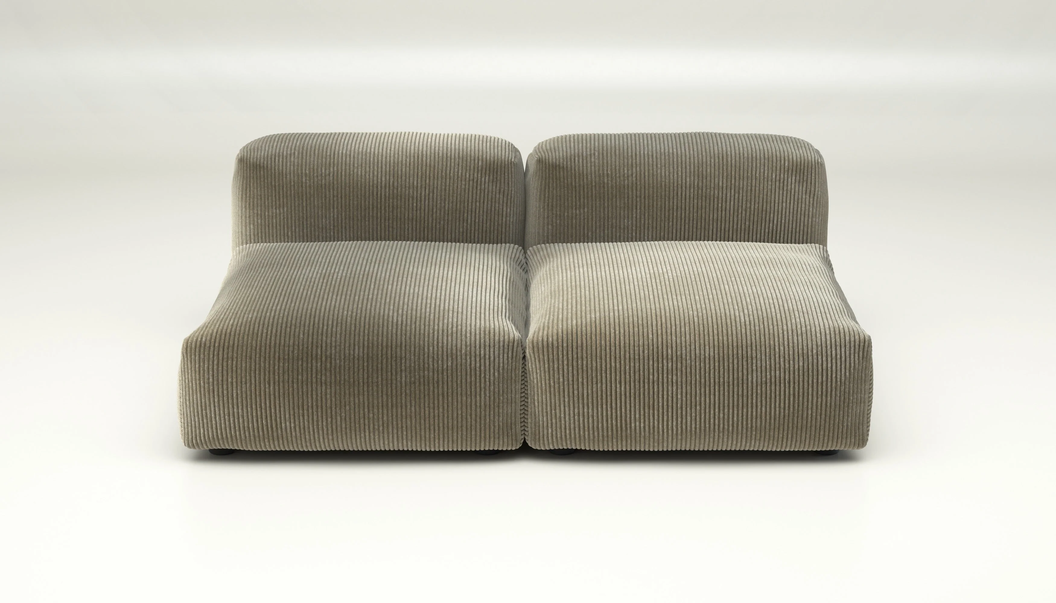 vetsak | Sofa Set 01 Medium - Cord Velour - Khaki | Modulaire Sofa | 2.5 Zits - Image 2