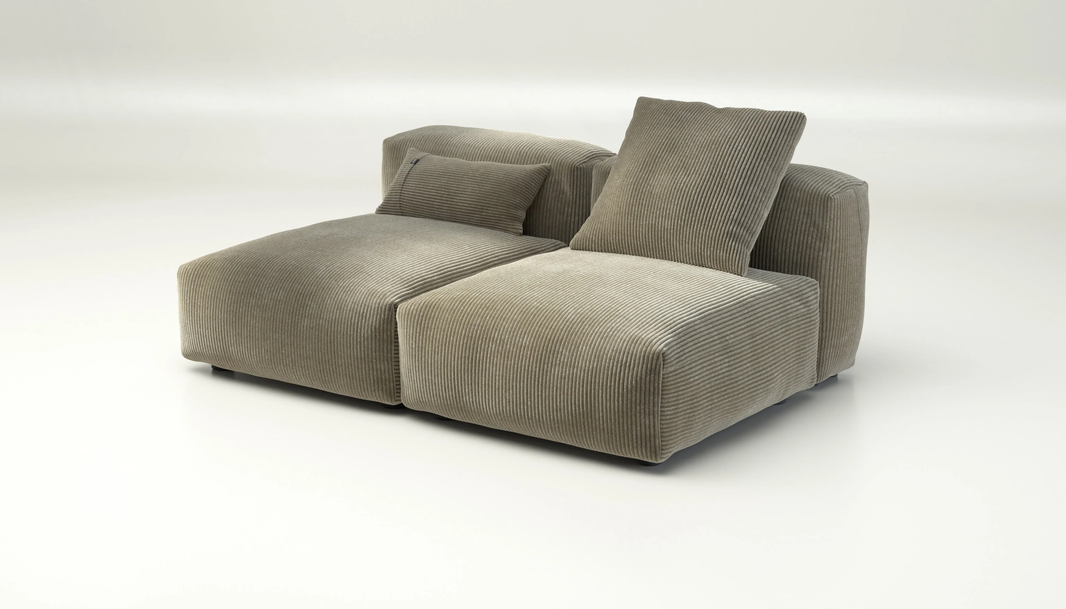 vetsak | Sofa Set 01 Medium - Cord Velour - Khaki | Modulaire Sofa | 2.5 Zits - Image 3