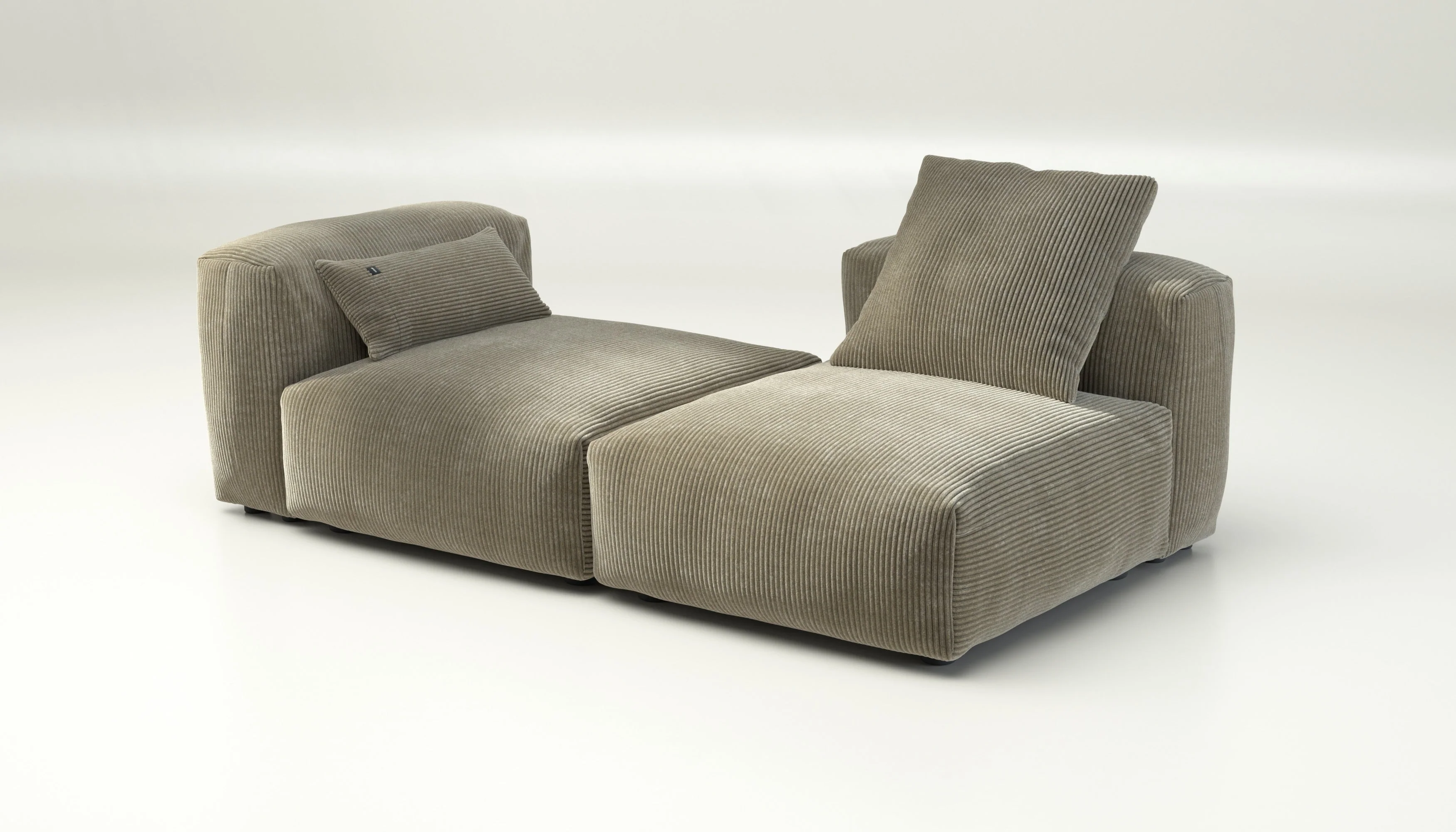 vetsak | Sofa Set 01 Medium - Cord Velour - Khaki | Modulaire Sofa | 2.5 Zits - Image 4