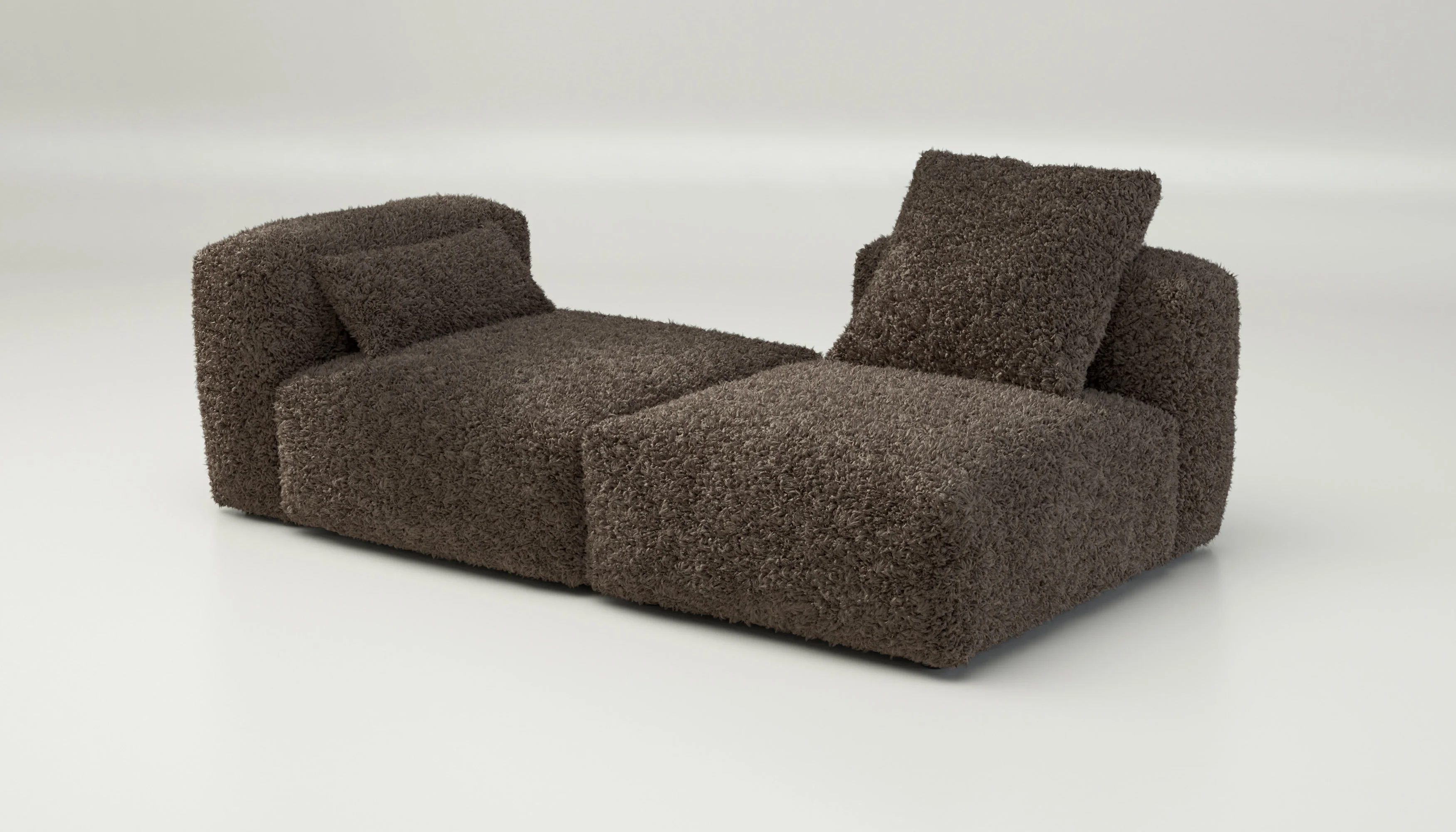 vetsak | Sofa Set 01 Medium - Doodle - Cacao | Modulaire Sofa | 2.5 Zits - Image 4