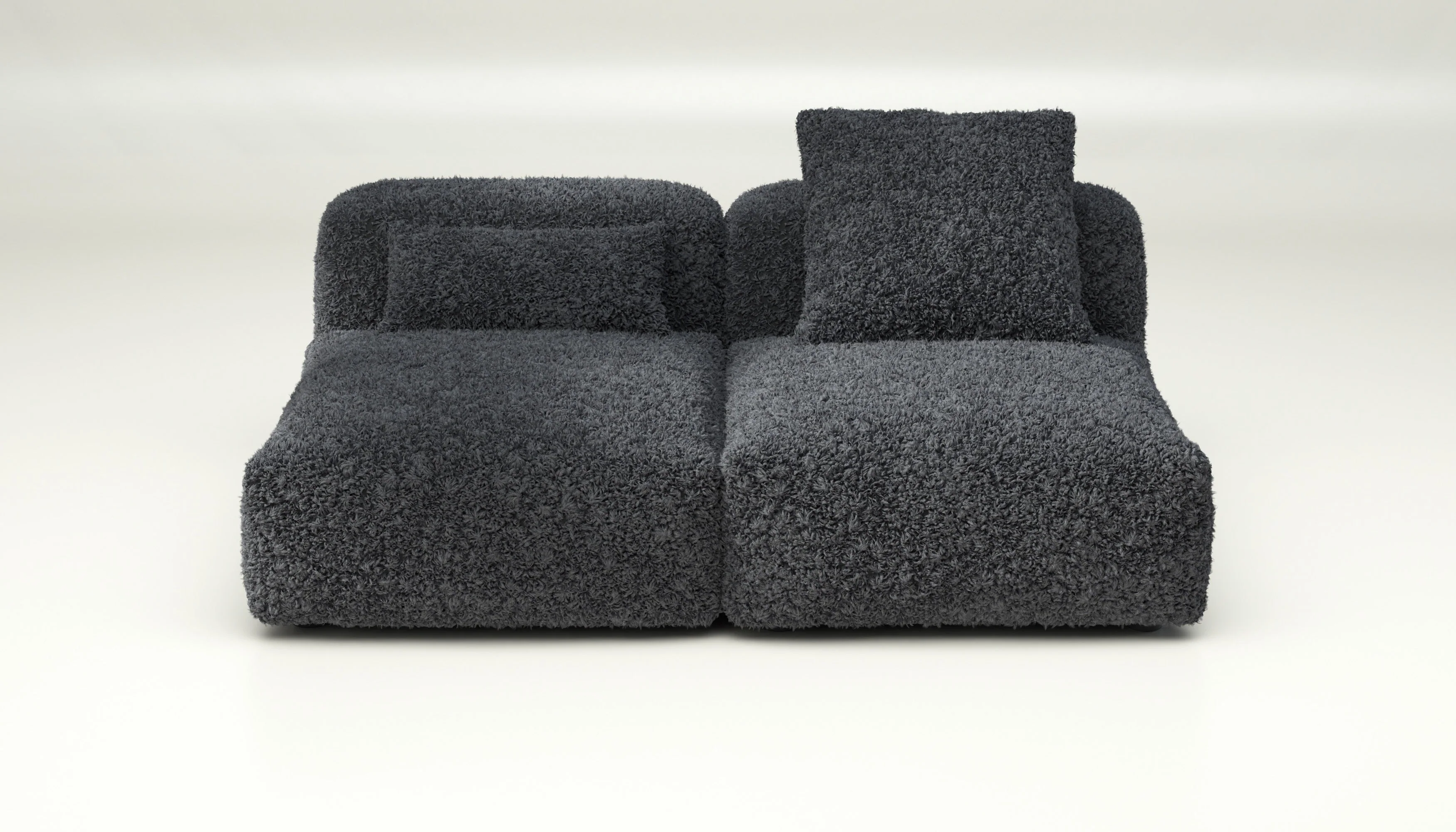 vetsak | Sofa Set 01 Medium - Doodle - Dark Grey | Modulaire Sofa | 2.5 Zits