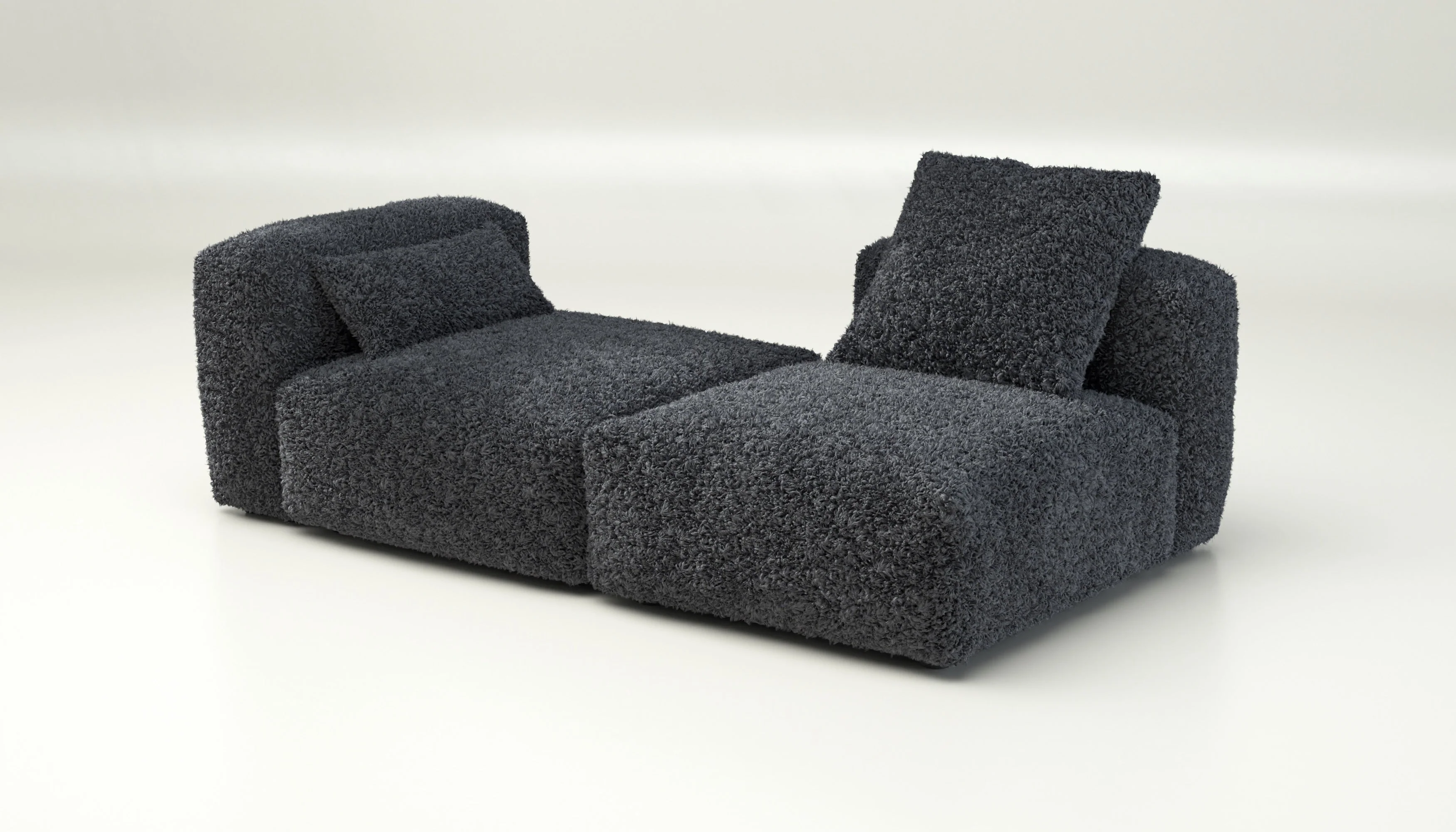 vetsak | Sofa Set 01 Medium - Doodle - Dark Grey | Modulaire Sofa | 2.5 Zits - Image 4