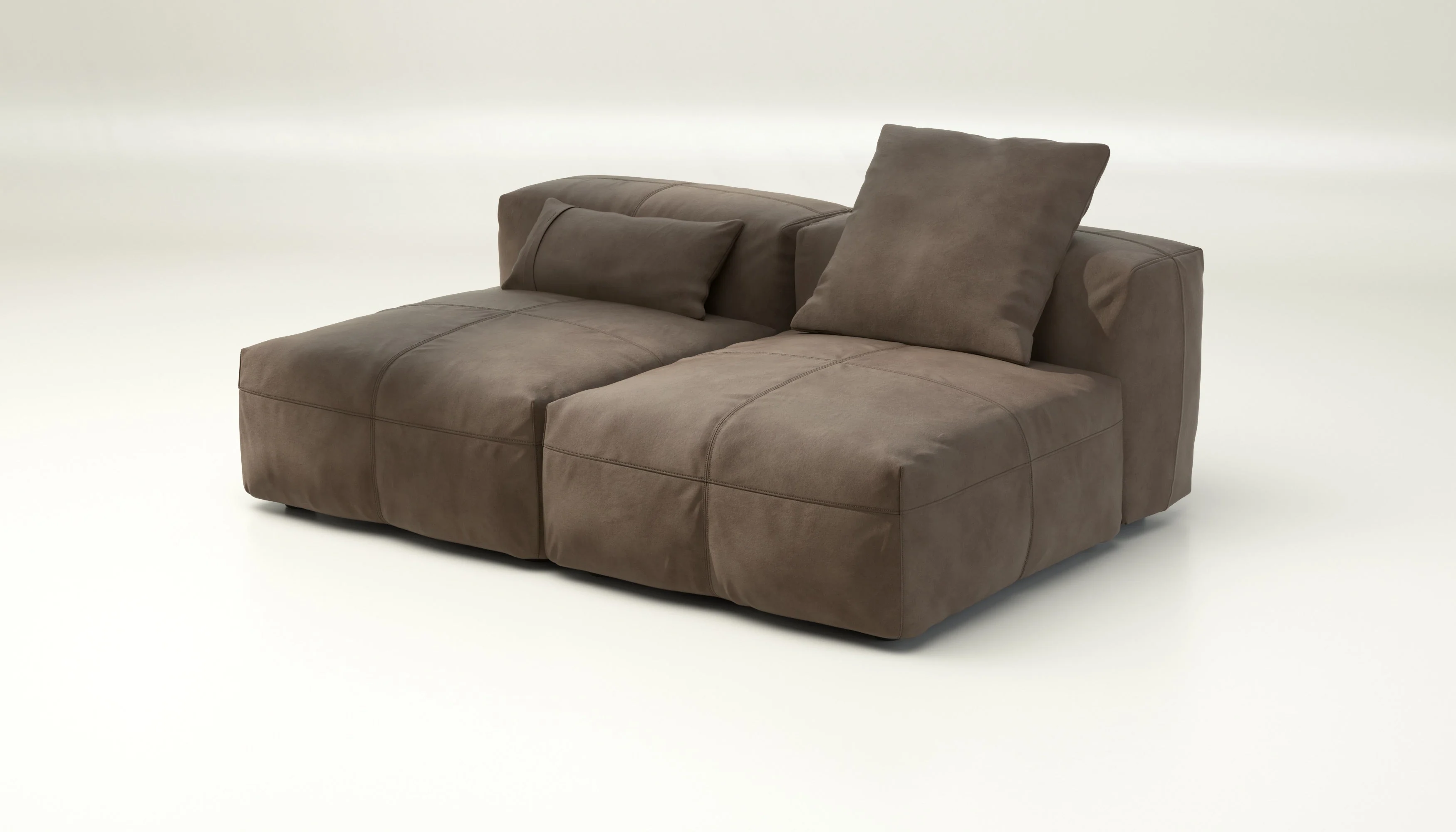 vetsak | Sofa Set 01 Medium - Leather - Cacao | Modulaire Sofa | 2.5 Zits - Image 3
