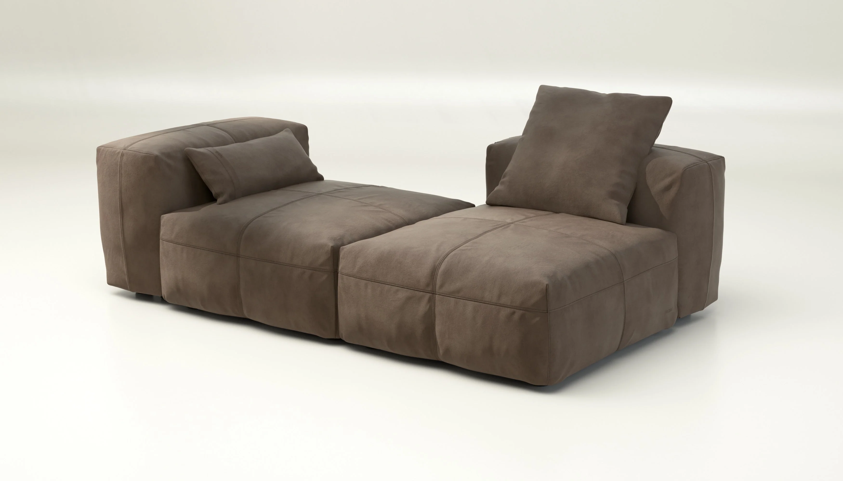 vetsak | Sofa Set 01 Medium - Leather - Cacao | Modulaire Sofa | 2.5 Zits - Image 4