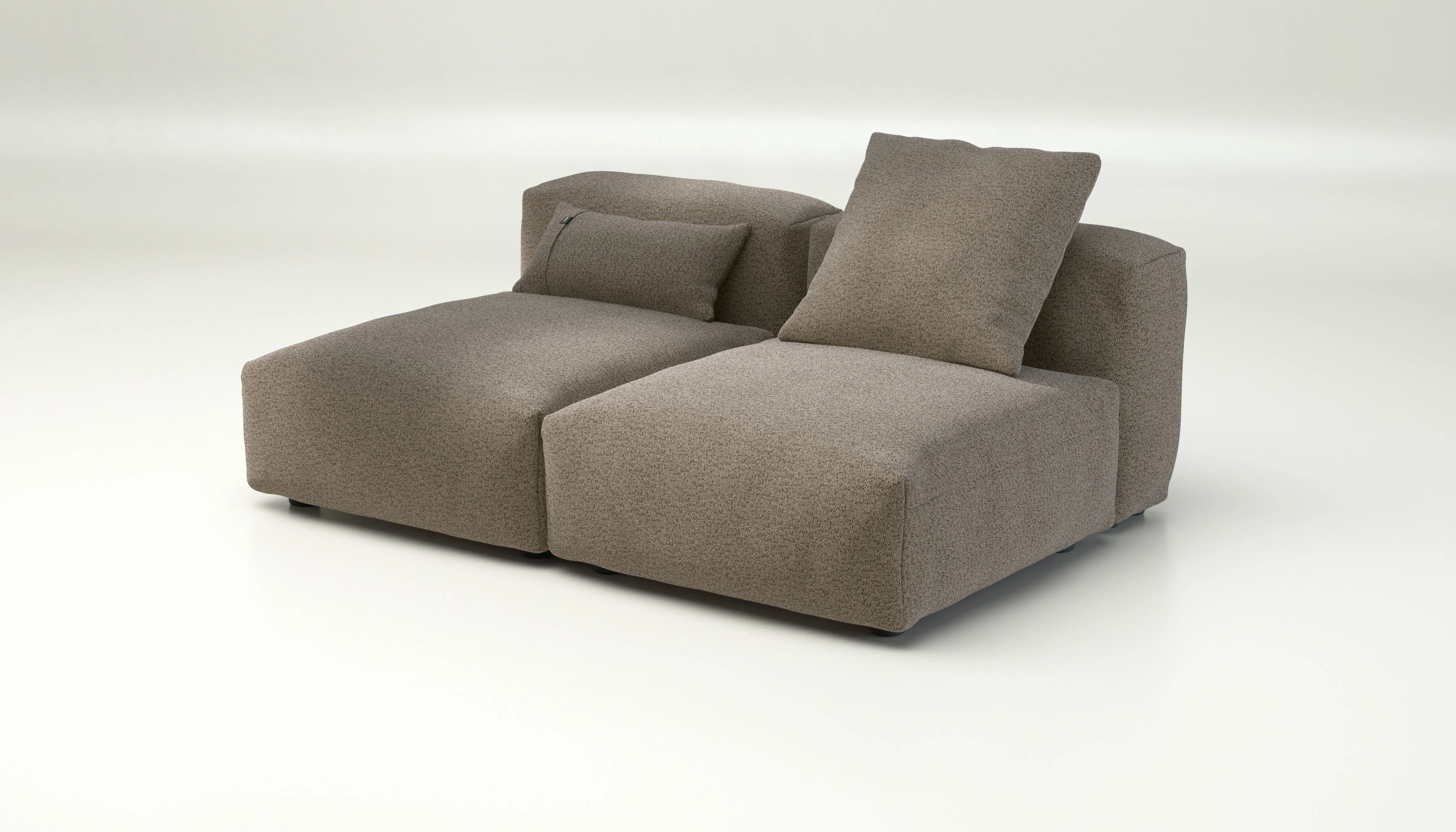 vetsak | Sofa Set 01 Medium - Loop Loop - Taupe | Modulaire Sofa | 2.5 Zits - Image 3