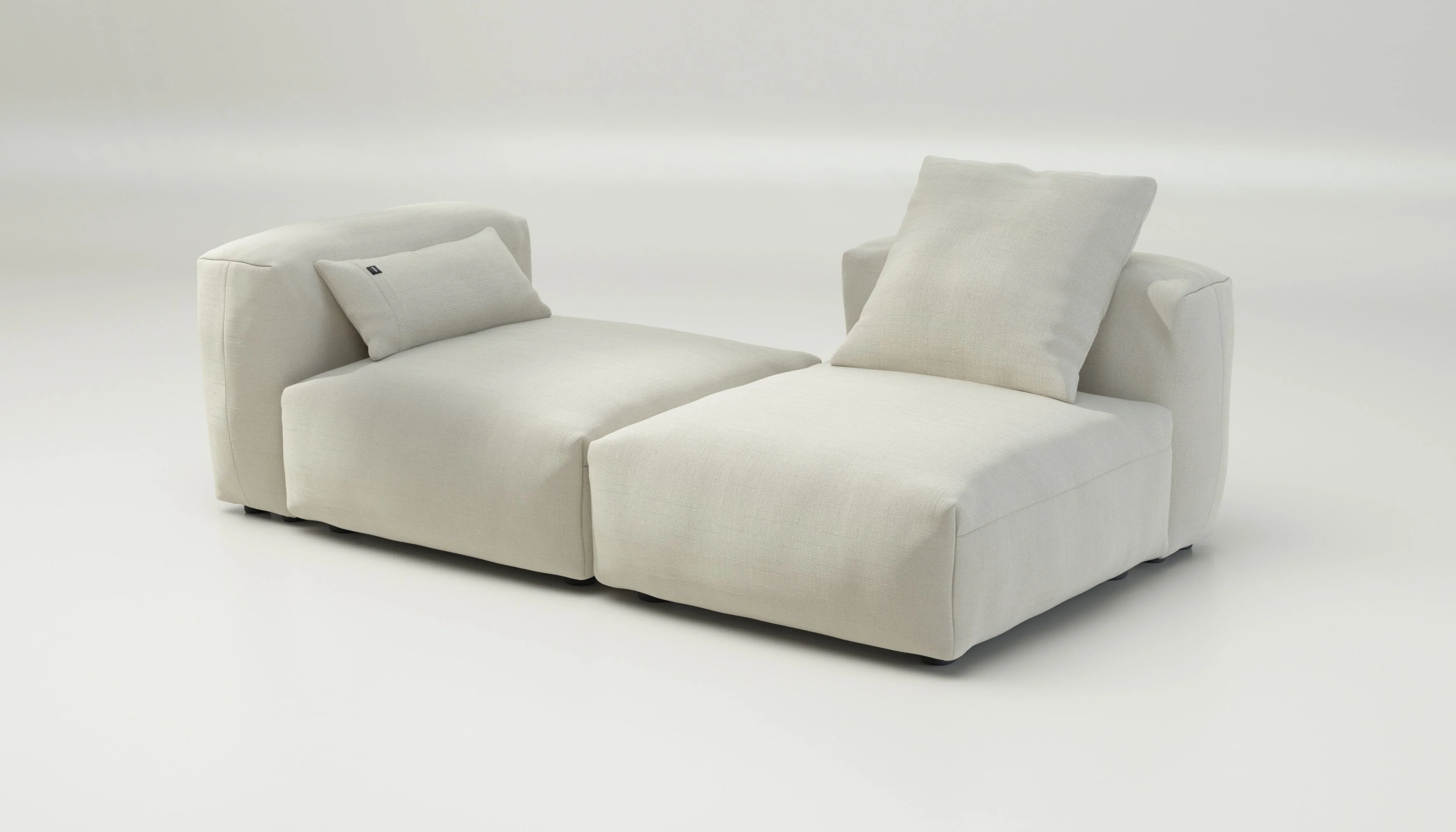 vetsak | Sofa Set 01 Medium - Pique - Creme | Modulaire Sofa | 2.5 Zits - Image 4