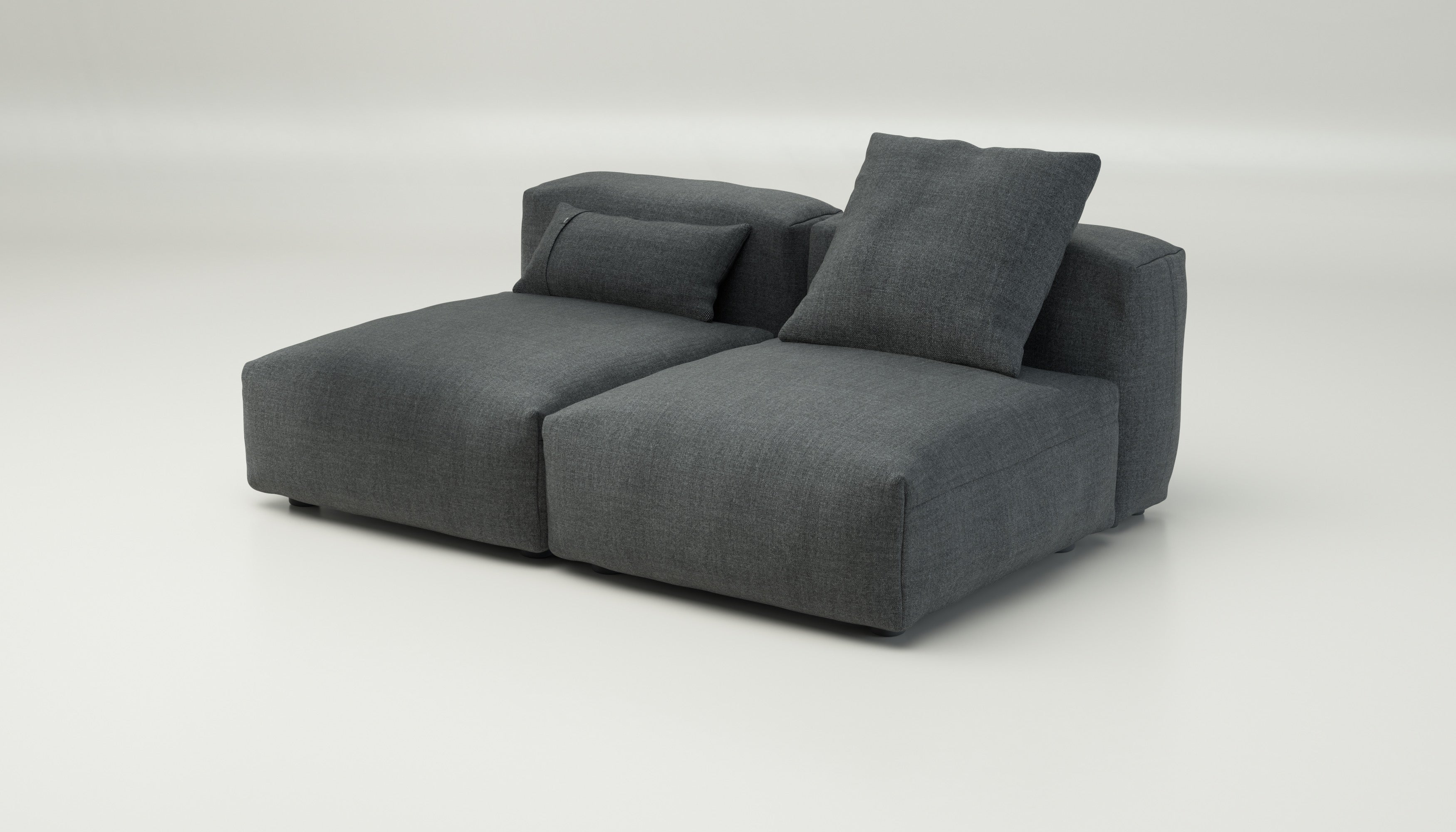 vetsak | Sofa Set 01 Medium - Pique - Dark Grey | Modular Sofa | 2.5 Seater - Image 3