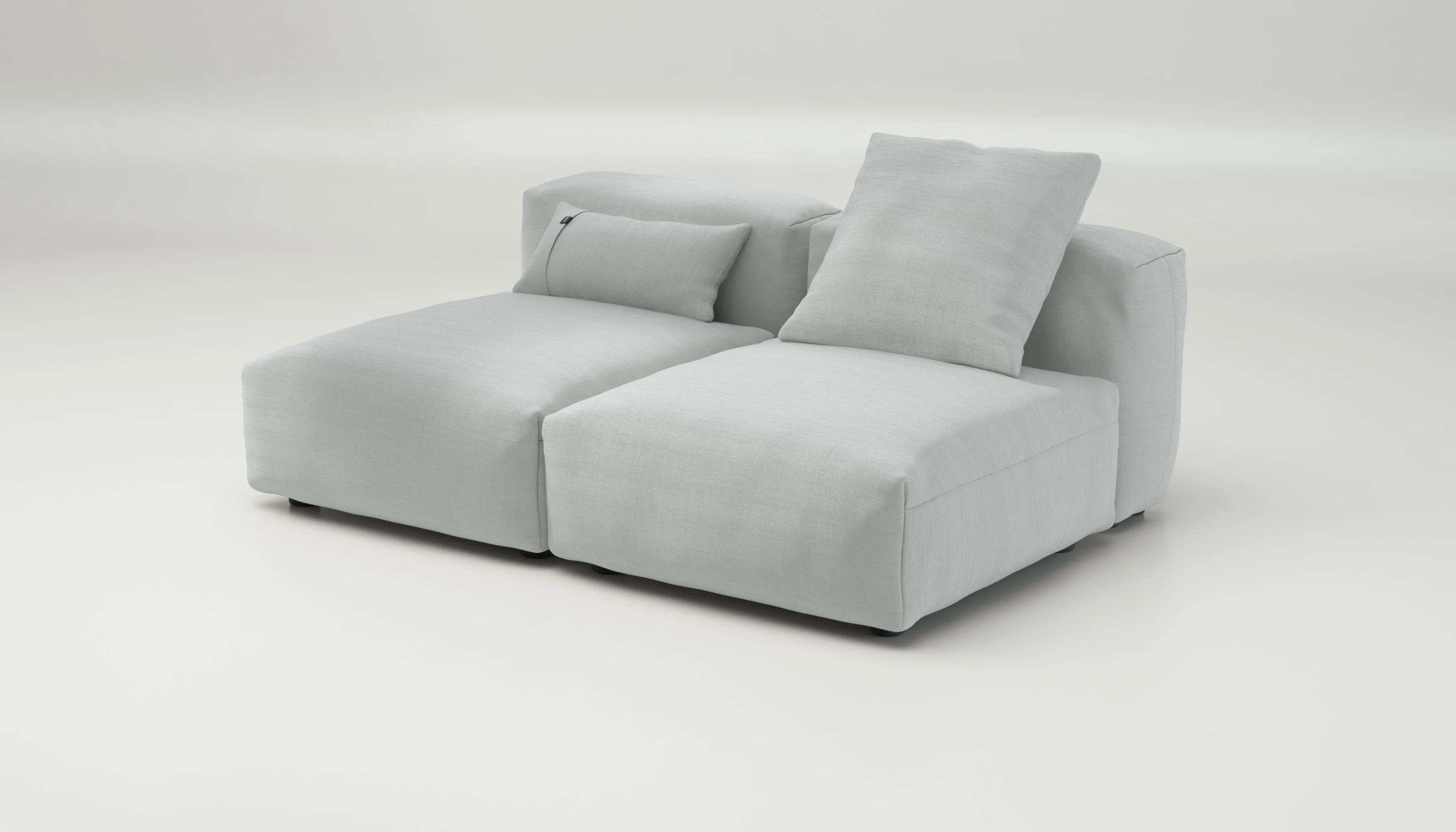 vetsak | Sofa Set 01 Medium - Pique - Light Grey | Modular Sofa | 2.5 Seater - Image 3