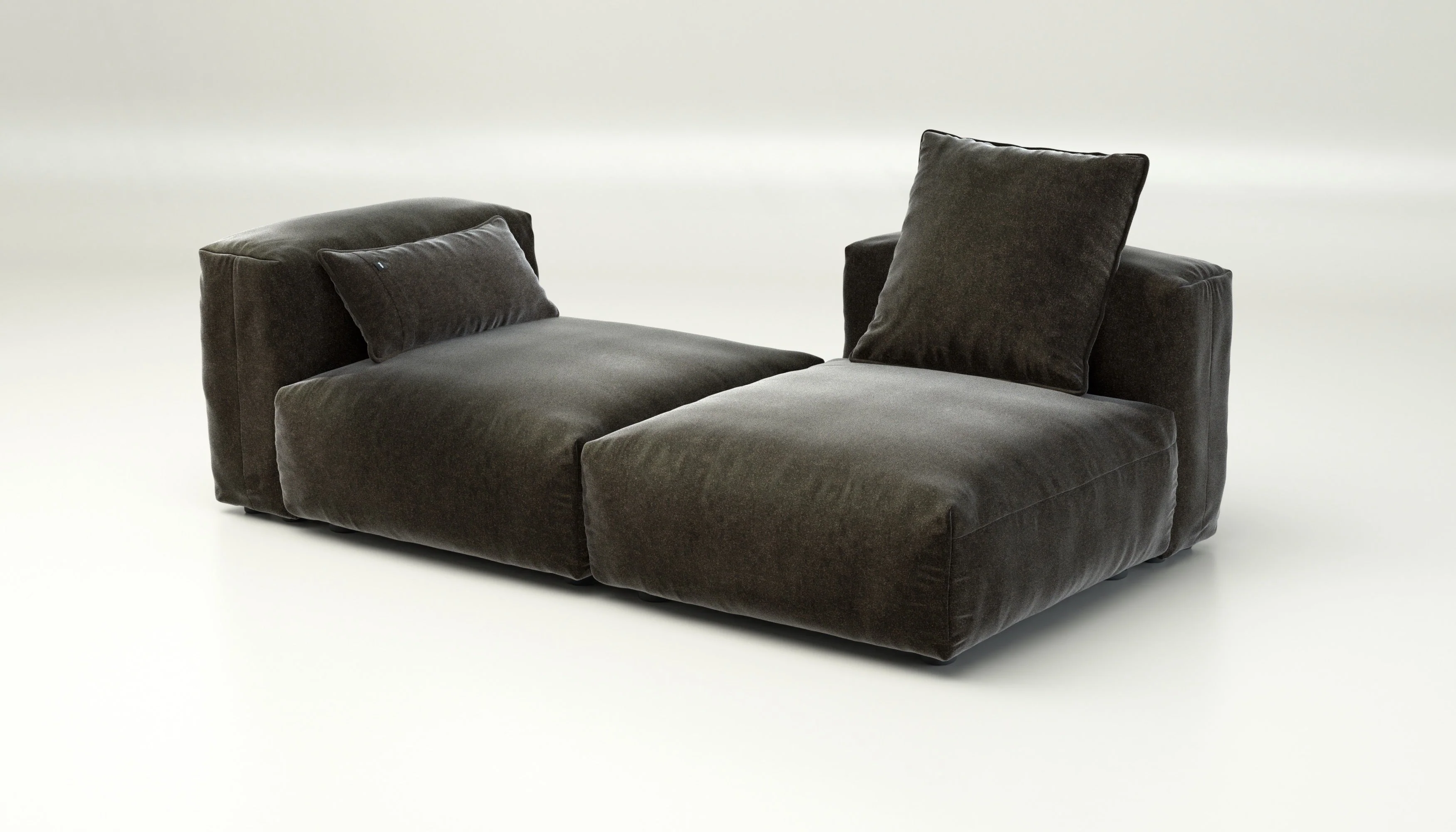 vetsak | Sofa Set 01 Medium - Suave - Anthracite | Modular Sofa | 2.5 Seater - Image 4