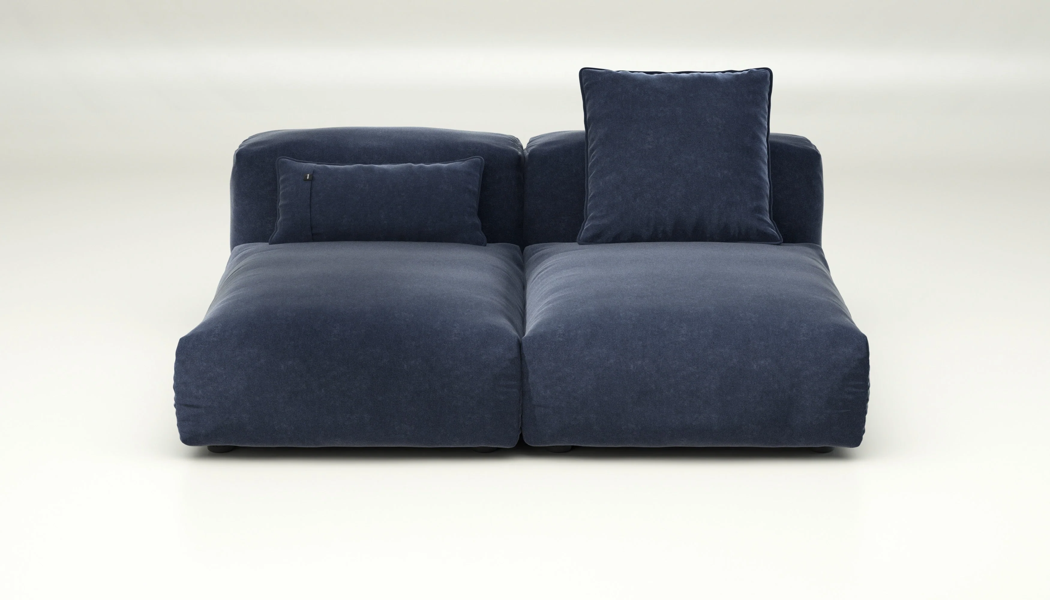 vetsak | Sofa Set 01 Medium - Suave - Navy | Modular Sofa | 2.5 Seater