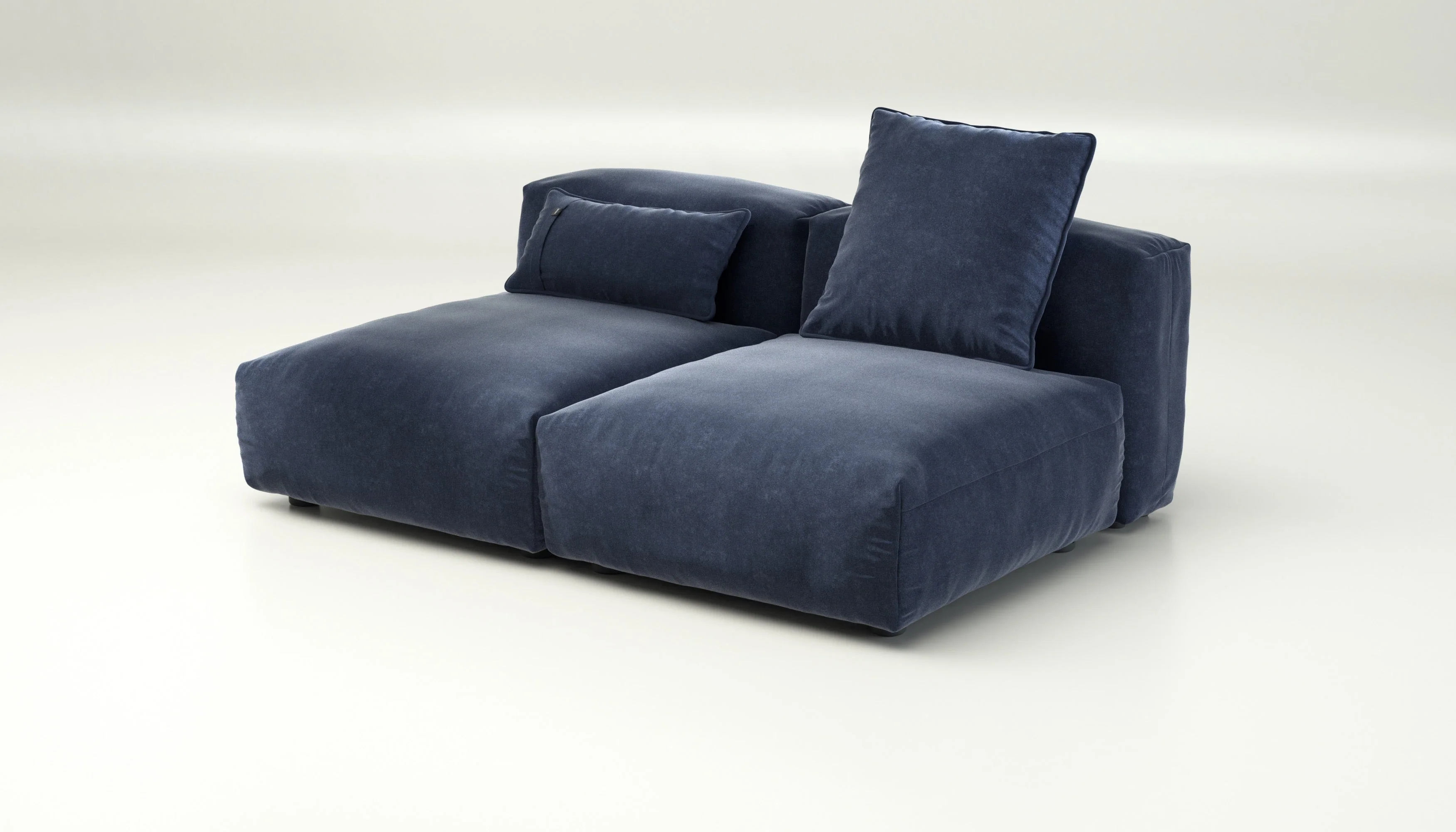 vetsak | Sofa Set 01 Medium - Suave - Navy | Modular Sofa | 2.5 Seater - Image 3