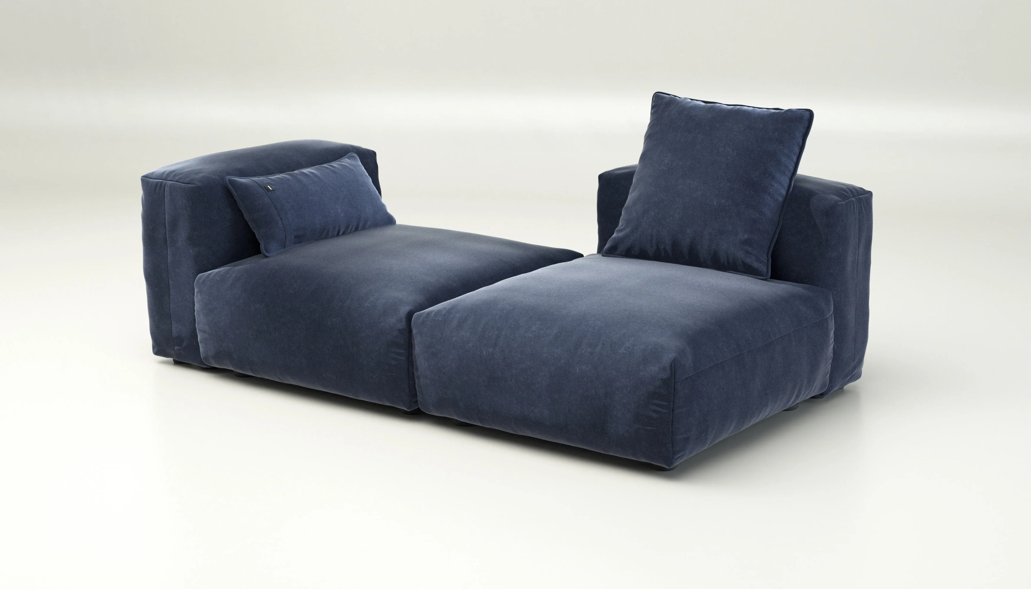vetsak | Sofa Set 01 Medium - Suave - Navy | Modular Sofa | 2.5 Seater - Image 4