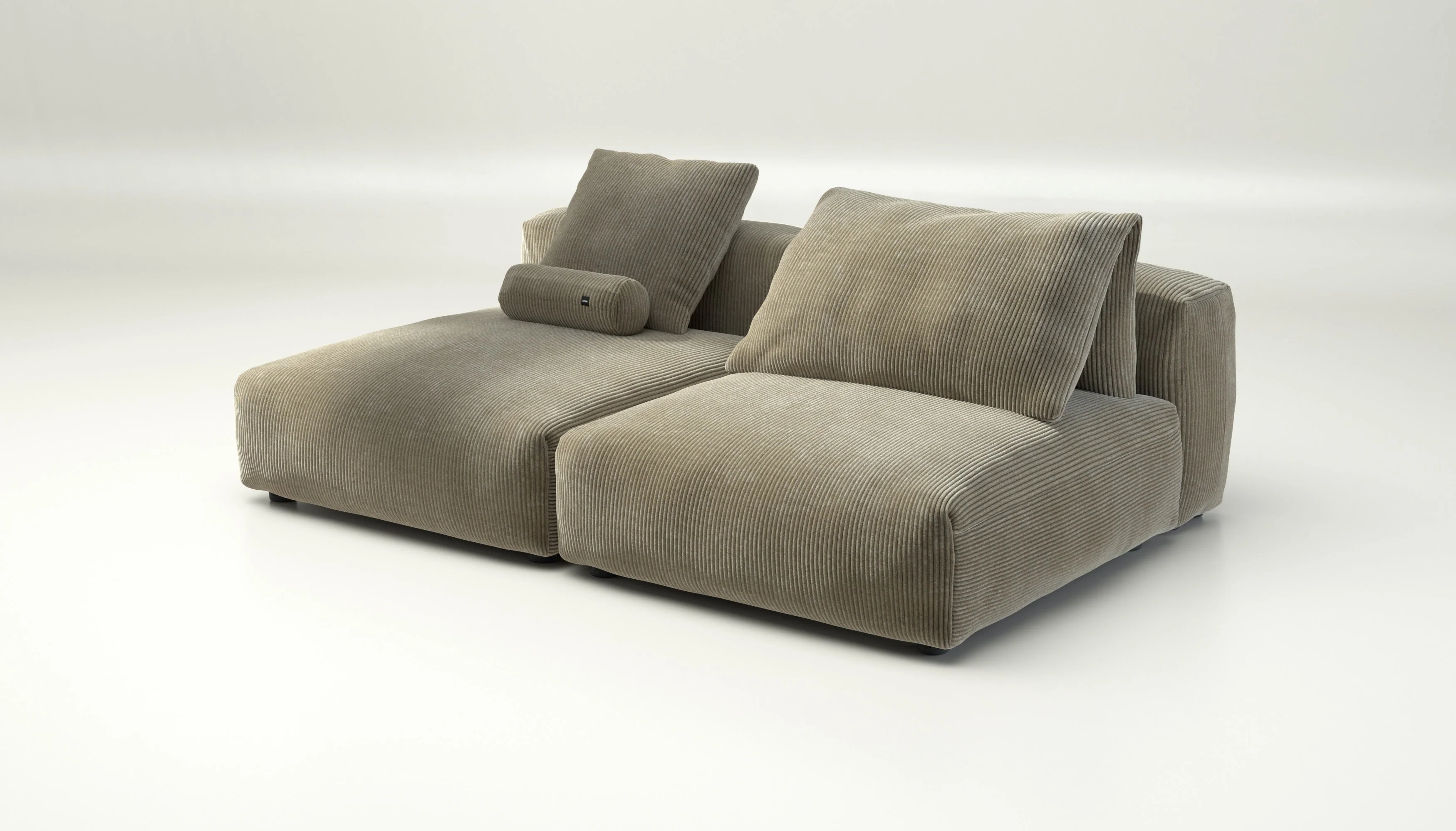 vetsak | Sofa Set 01 XLarge - Cord Velour - Khaki | Modulaire Sofa | 3.5 Zits - Image 3