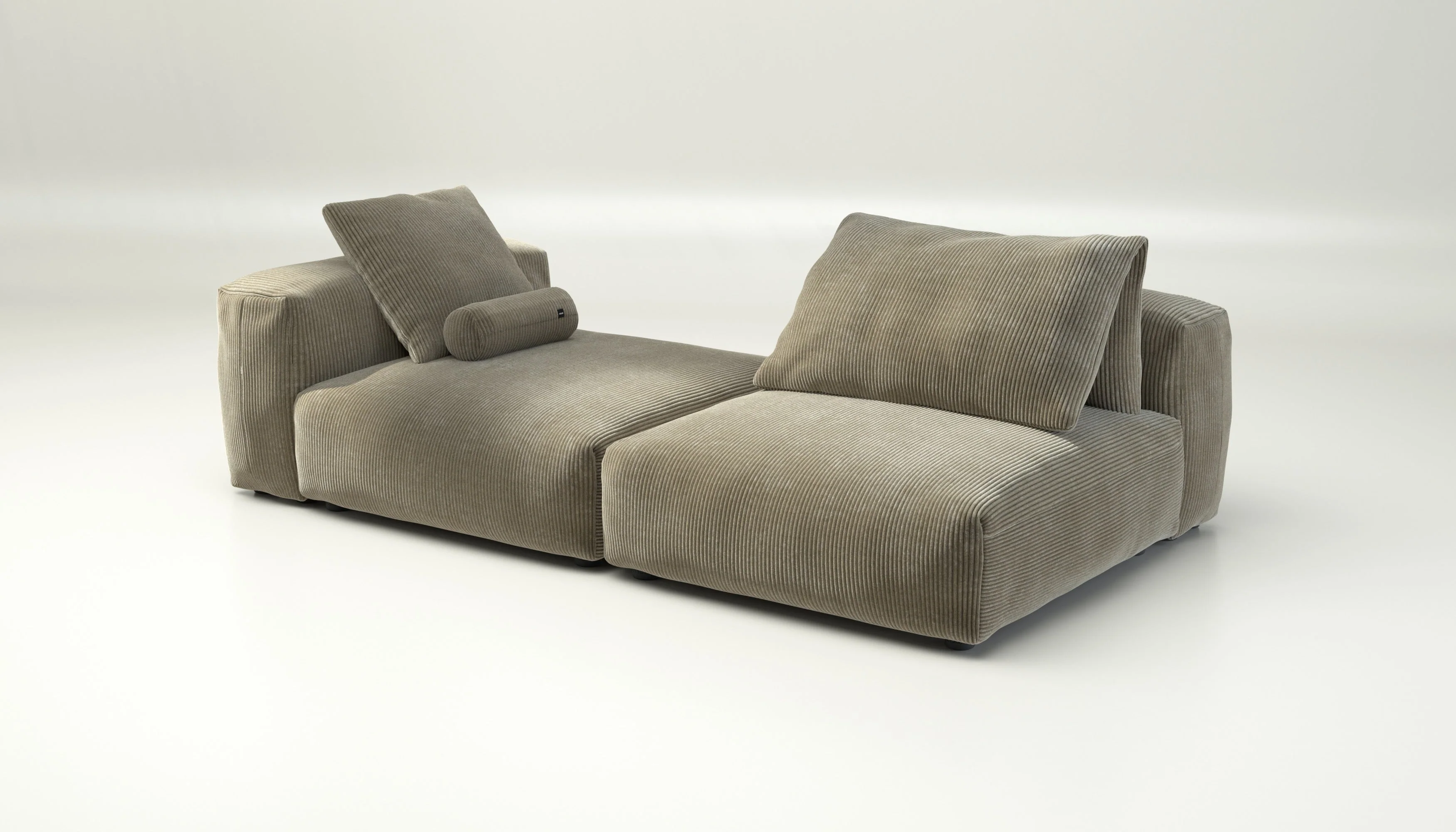 vetsak | Sofa Set 01 XLarge - Cord Velour - Khaki | Modulaire Sofa | 3.5 Zits - Image 4