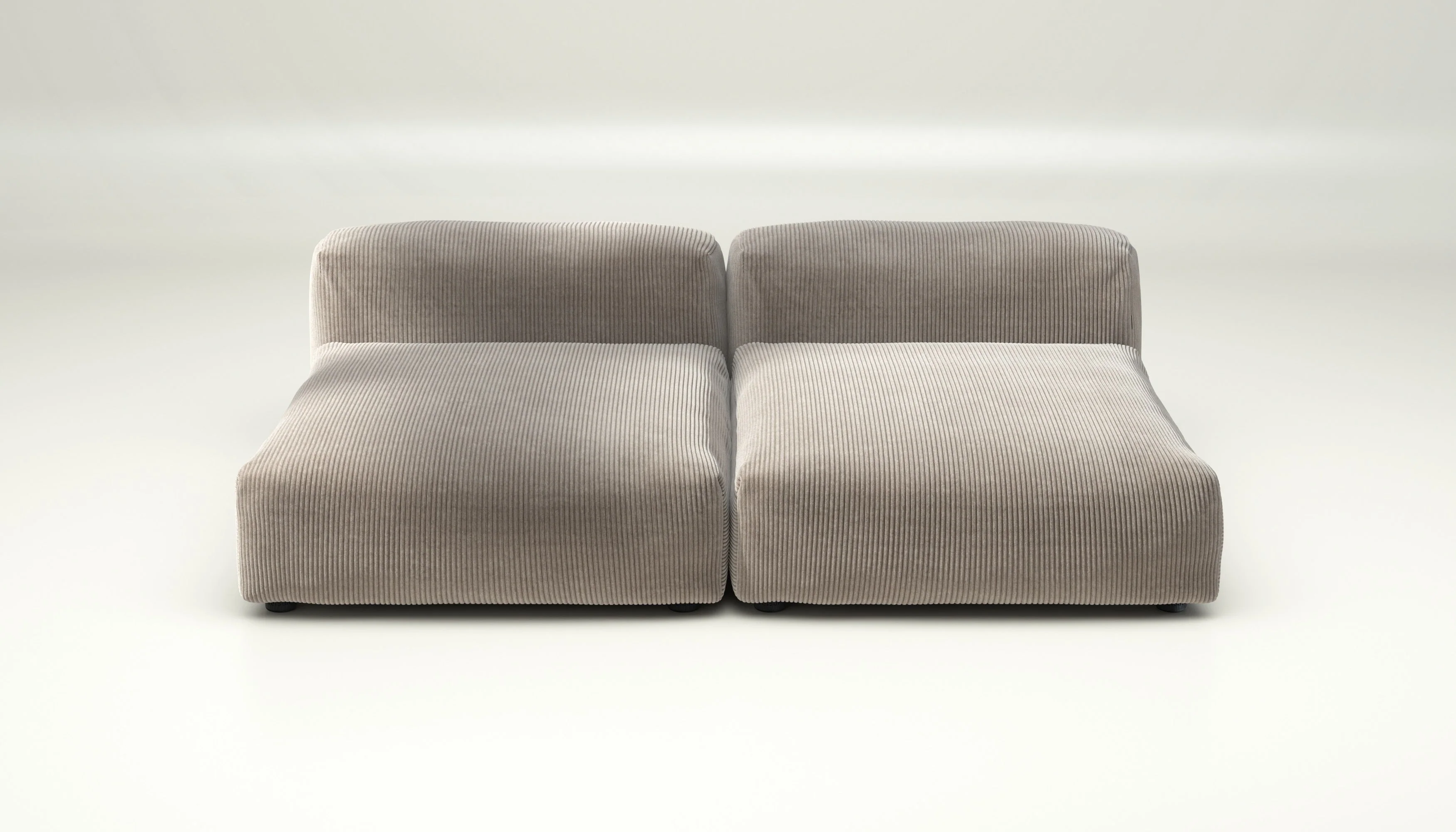 vetsak | Sofa Set 01 XLarge - Cord Velour - Platinum | Modulaire Sofa | 3.5 Zits - Image 2