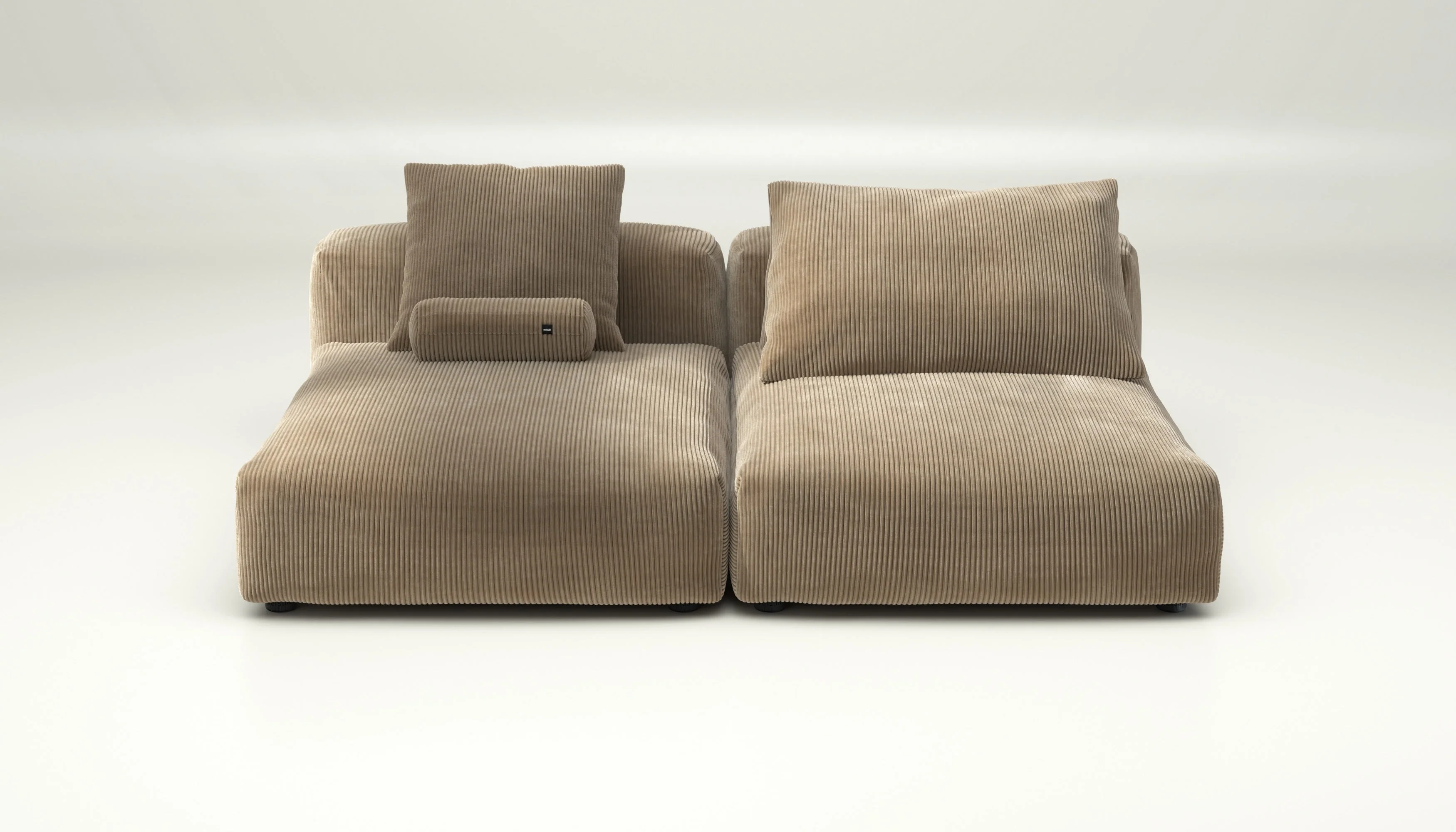 vetsak | Sofa Set 01 XLarge - Cord Velour - Sand | Modulaire Sofa | 3.5 Zits