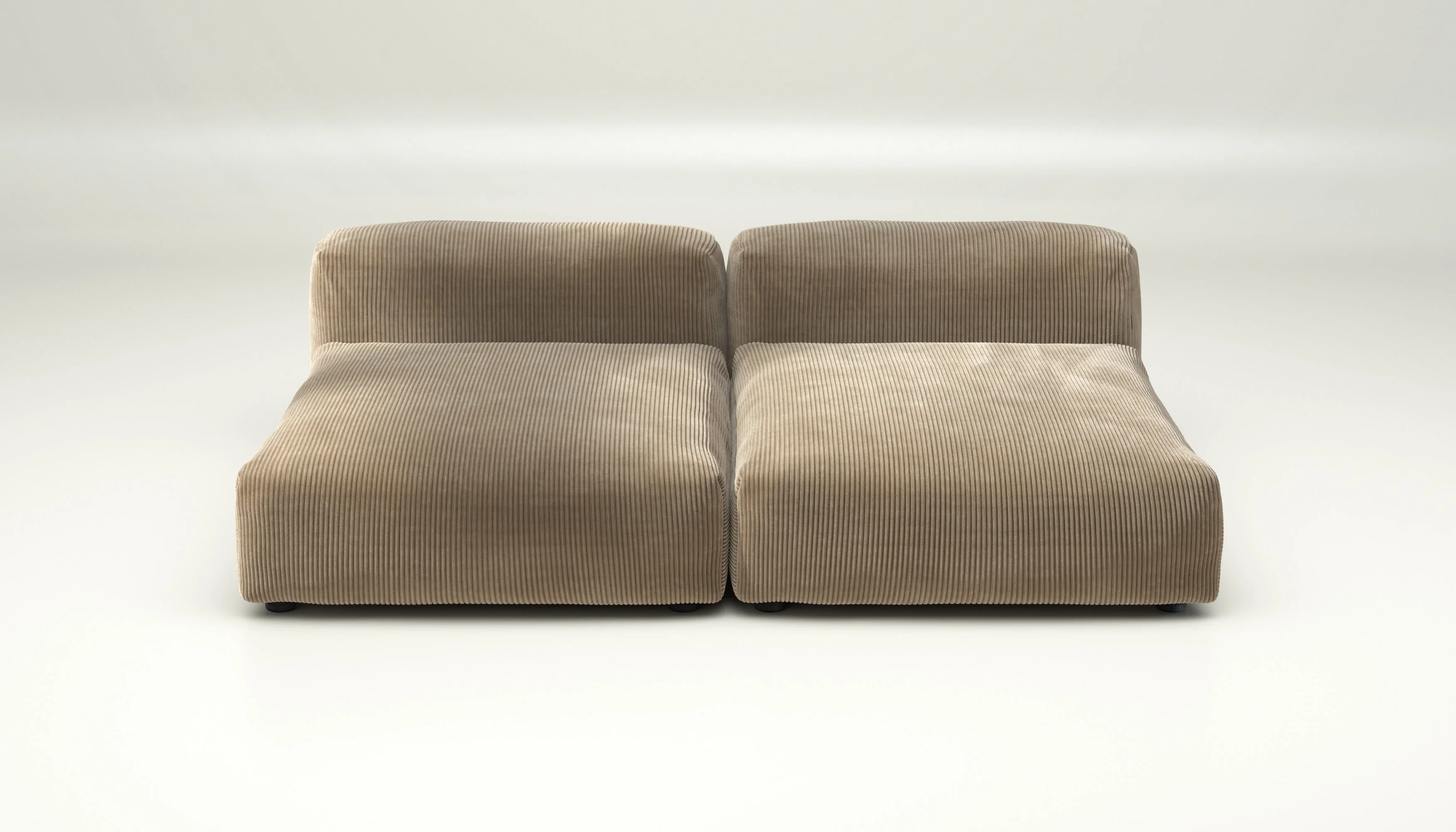vetsak | Sofa Set 01 XLarge - Cord Velour - Sand | Modulaire Sofa | 3.5 Zits - Image 2