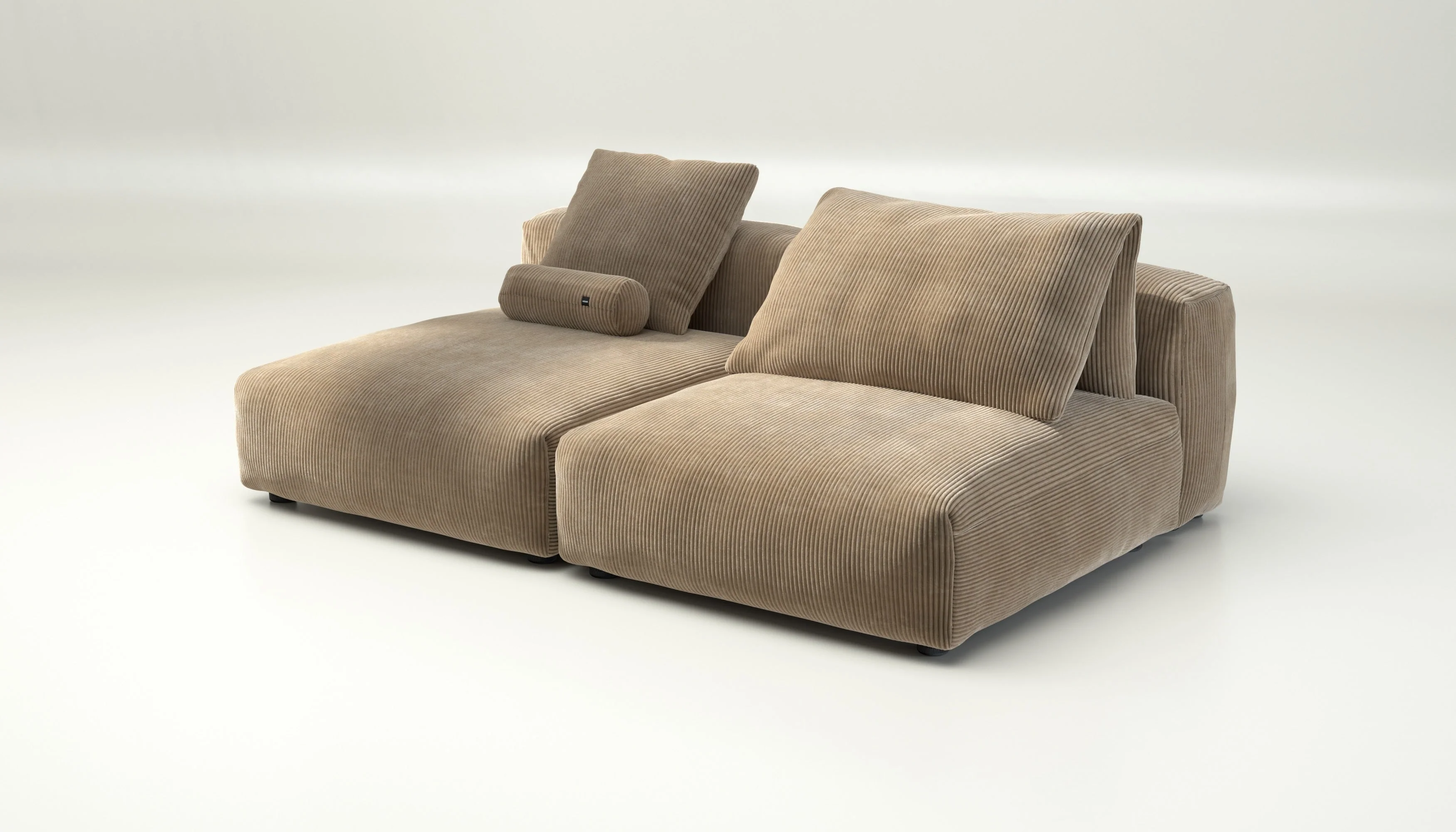 vetsak | Sofa Set 01 XLarge - Cord Velour - Sand | Modulaire Sofa | 3.5 Zits - Image 3