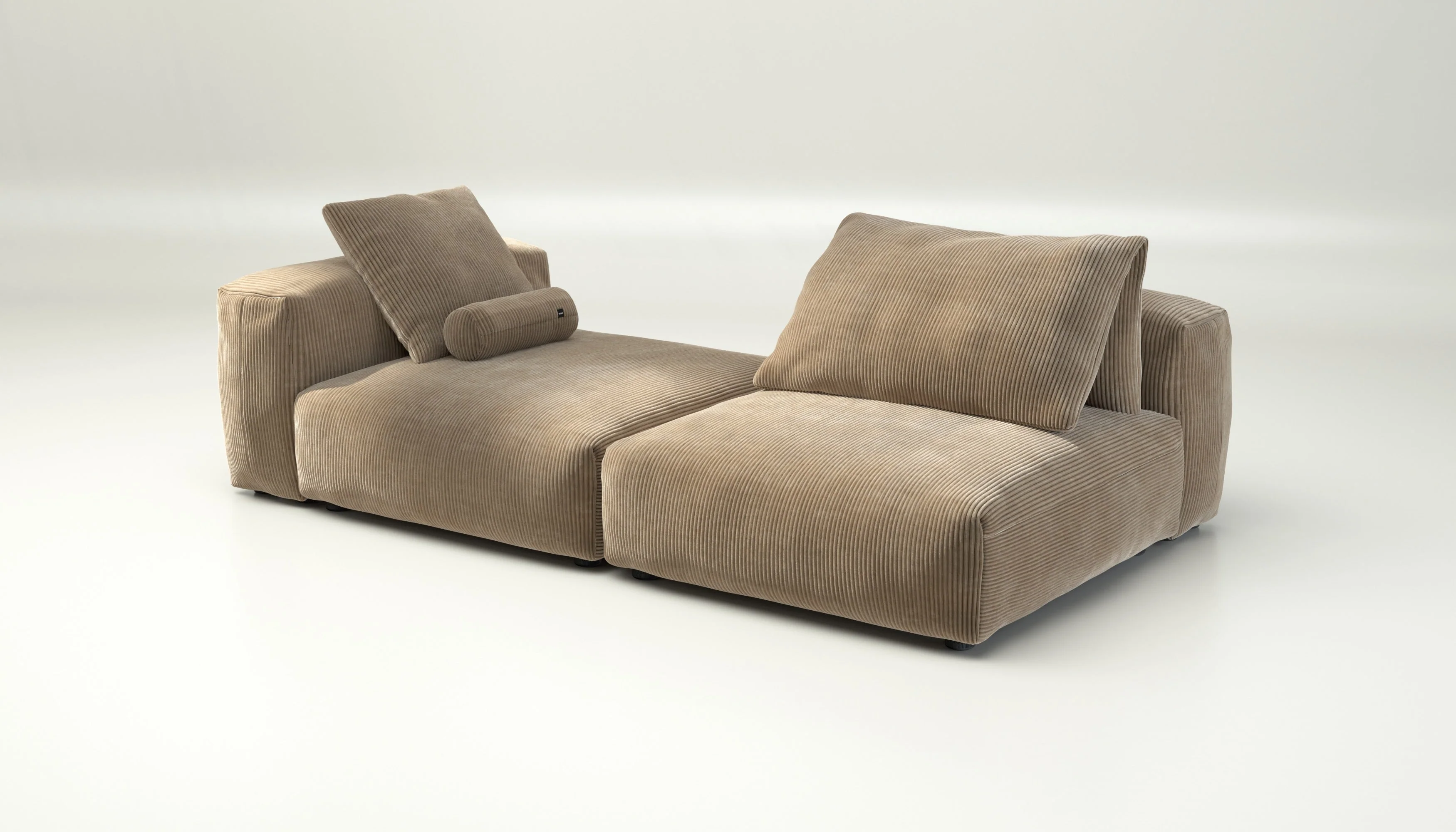 vetsak | Sofa Set 01 XLarge - Cord Velour - Sand | Modulaire Sofa | 3.5 Zits - Image 4
